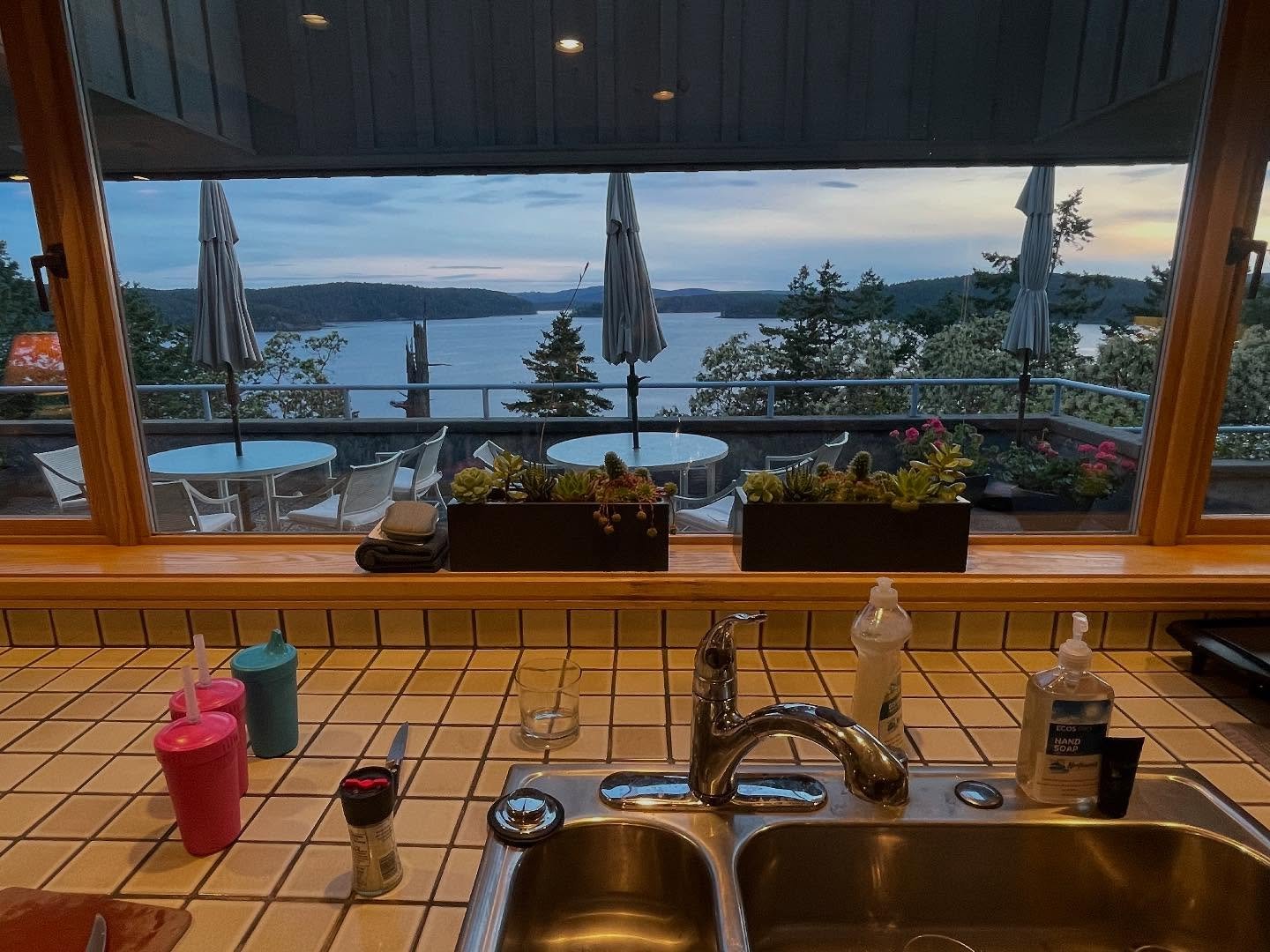 Enjoying Memorial Day weekend at a friends place on Orcas Island in the San Juan&rsquo;s and this is the view I&rsquo;m looking for when doing dishes! 

#redfinrealestate
#sanjuanrealestate