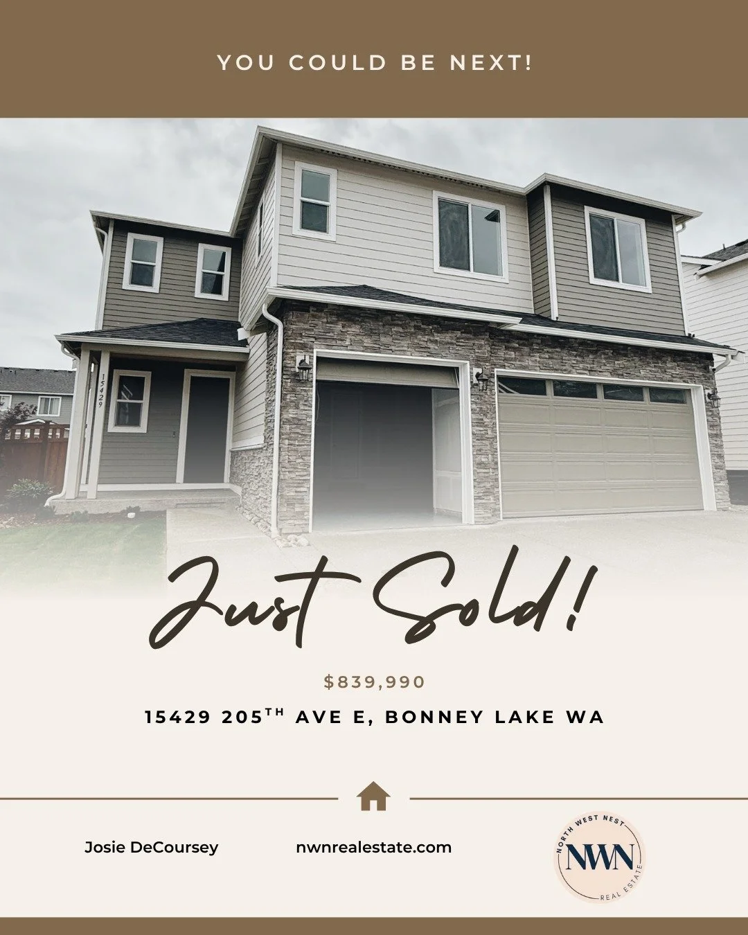 Full circle moments like this are the best! 🏡✨ Just closed on this stunning Bonney Lake new construction with clients I had the pleasure of helping 5 years ago. It&rsquo;s always an honor to be part of their journey (again)! Who&rsquo;s ready to mak