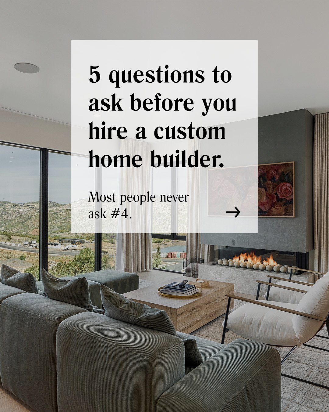 Before you sign anything with a custom home builder &mdash; ask these.

Most people find out what they should have asked after it's too late and they're already 6 months in.

 ➡️ Slide 4 is the one no one ever asks. It will tell you everything.

Save