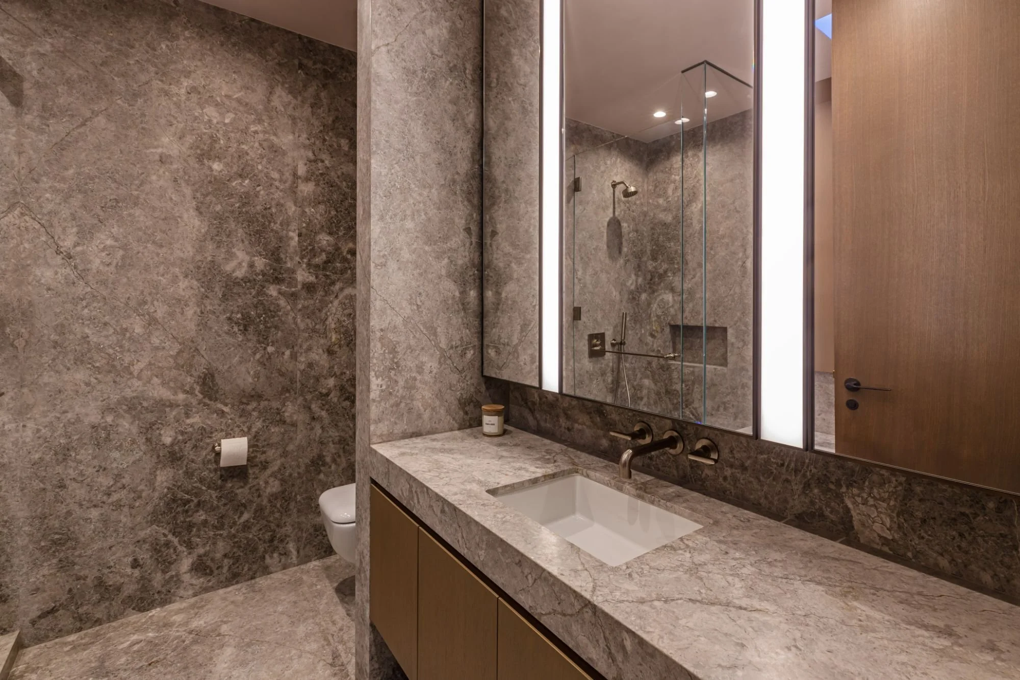 684Firth-Brentwood-CA-LA-Bathroom-Powder-Room-Full-Height-Marble-Vanity-Wood-Cabinets-Modern-Faucet-Roderick-Builders-Modern-Home.jpg
