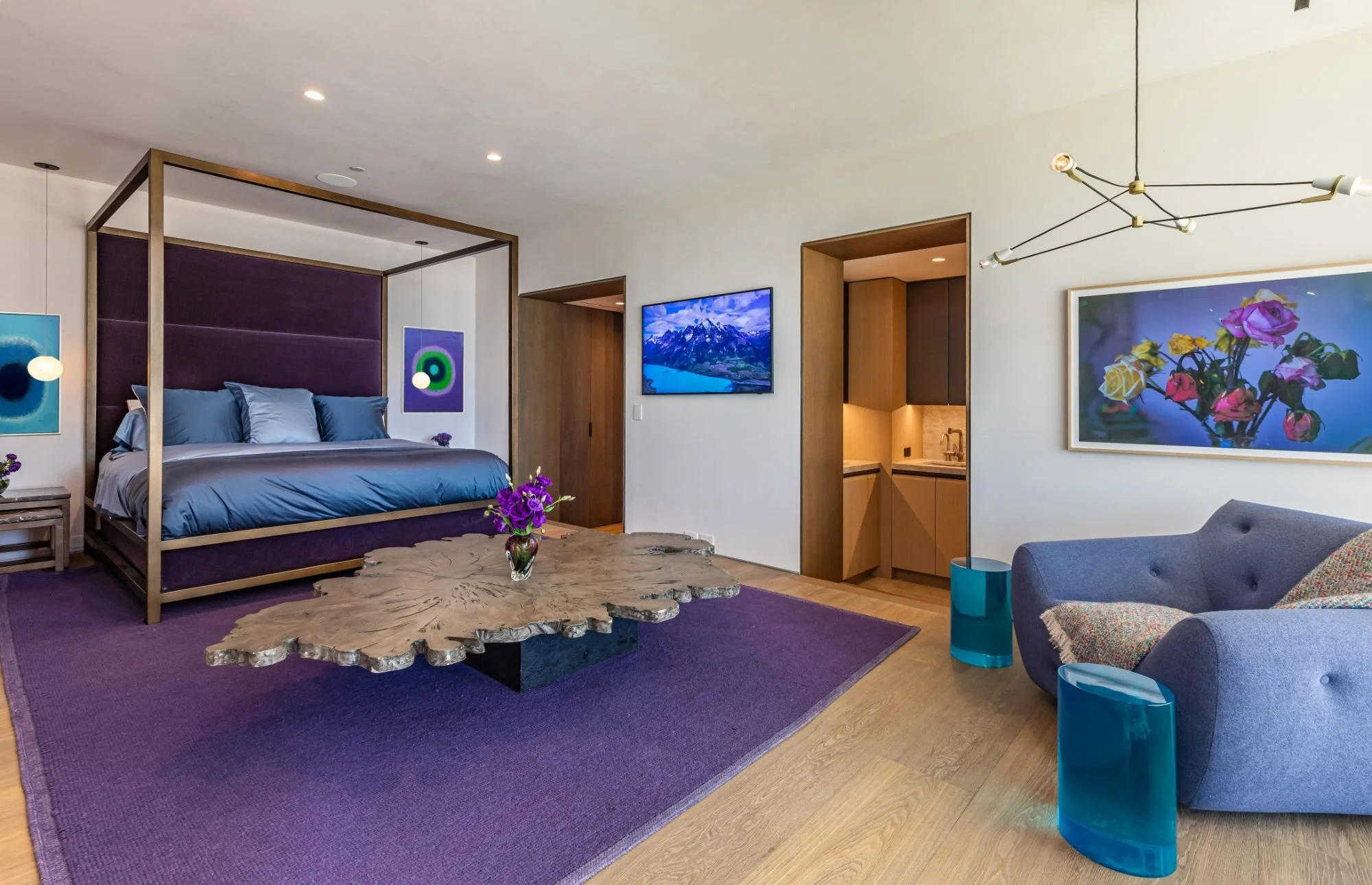 684Firth-Brentwood-CA-LA-Master-Bedroom-Purple-Canopy-Bed-Live-Edge-Coffee-Table-Wet-Bar-Roderick-Builders-Modern-Home.jpg