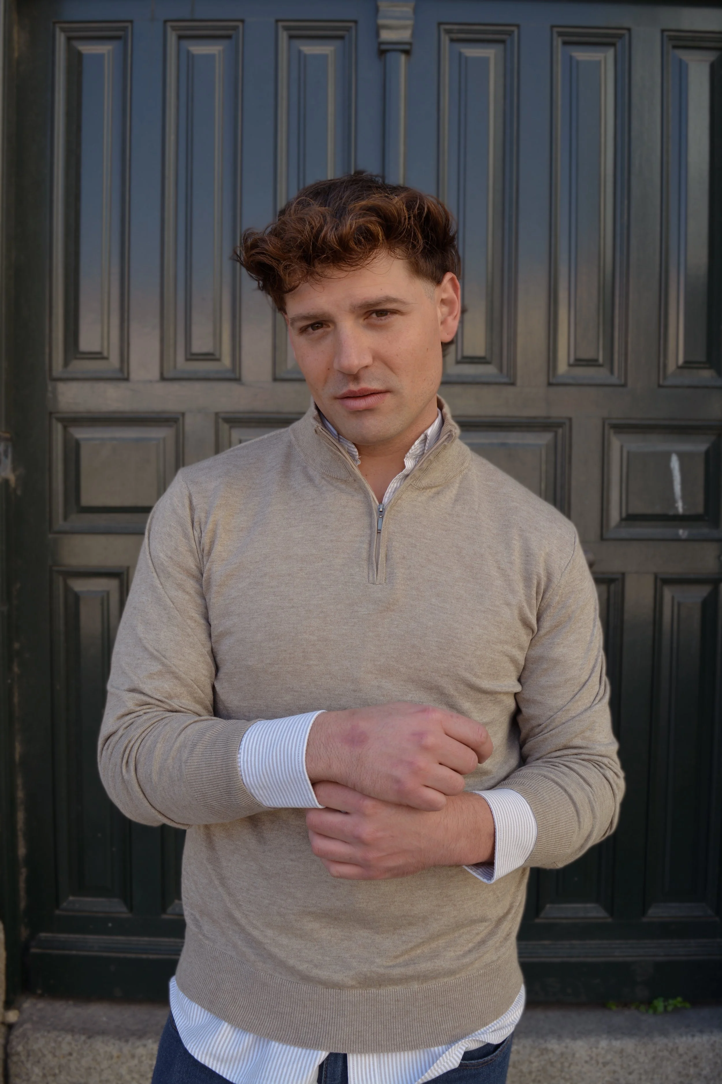 Jersey Cremallera Beige