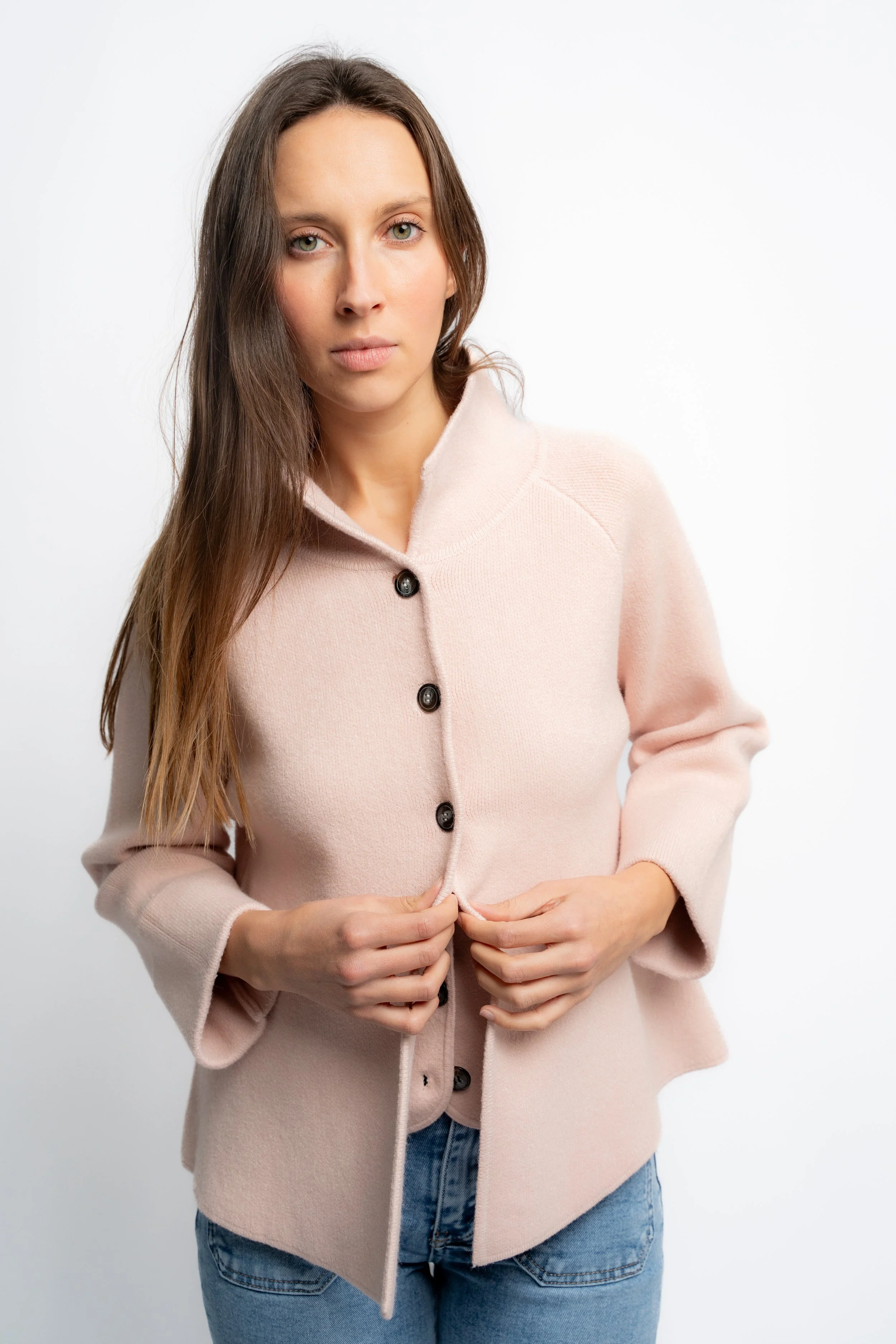 Chaqueta Evasé Rosa