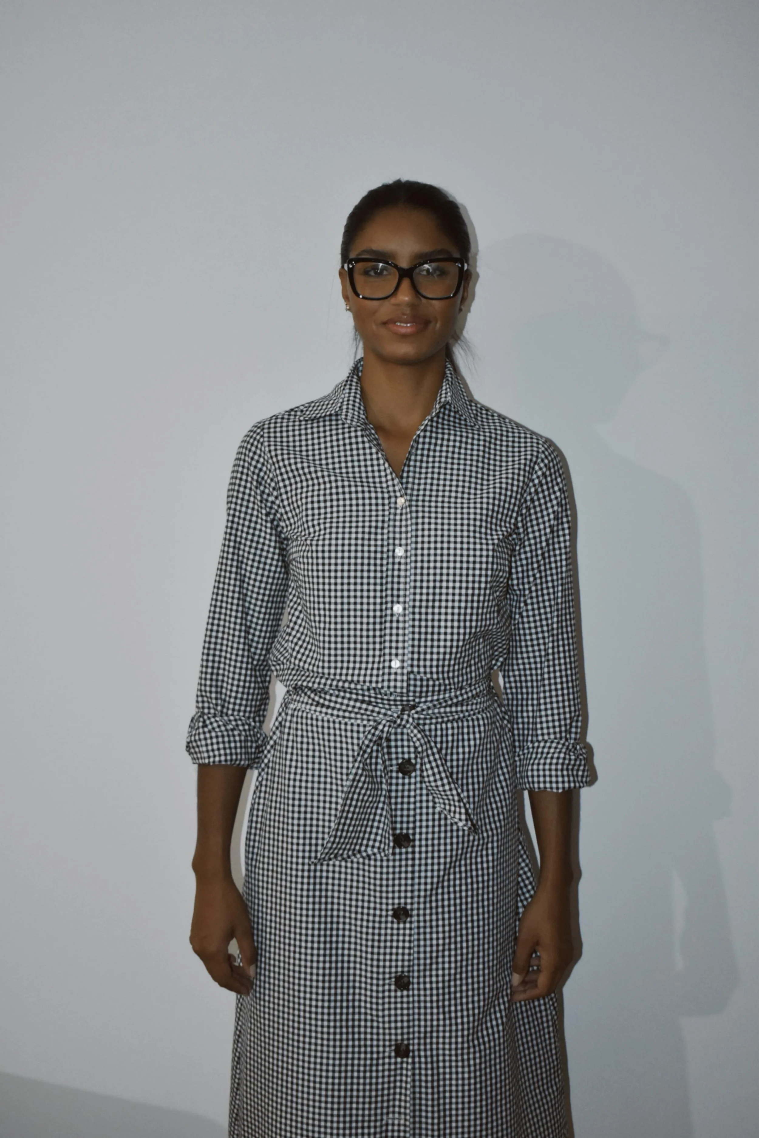 Camisa Cuadro Vichy Negro