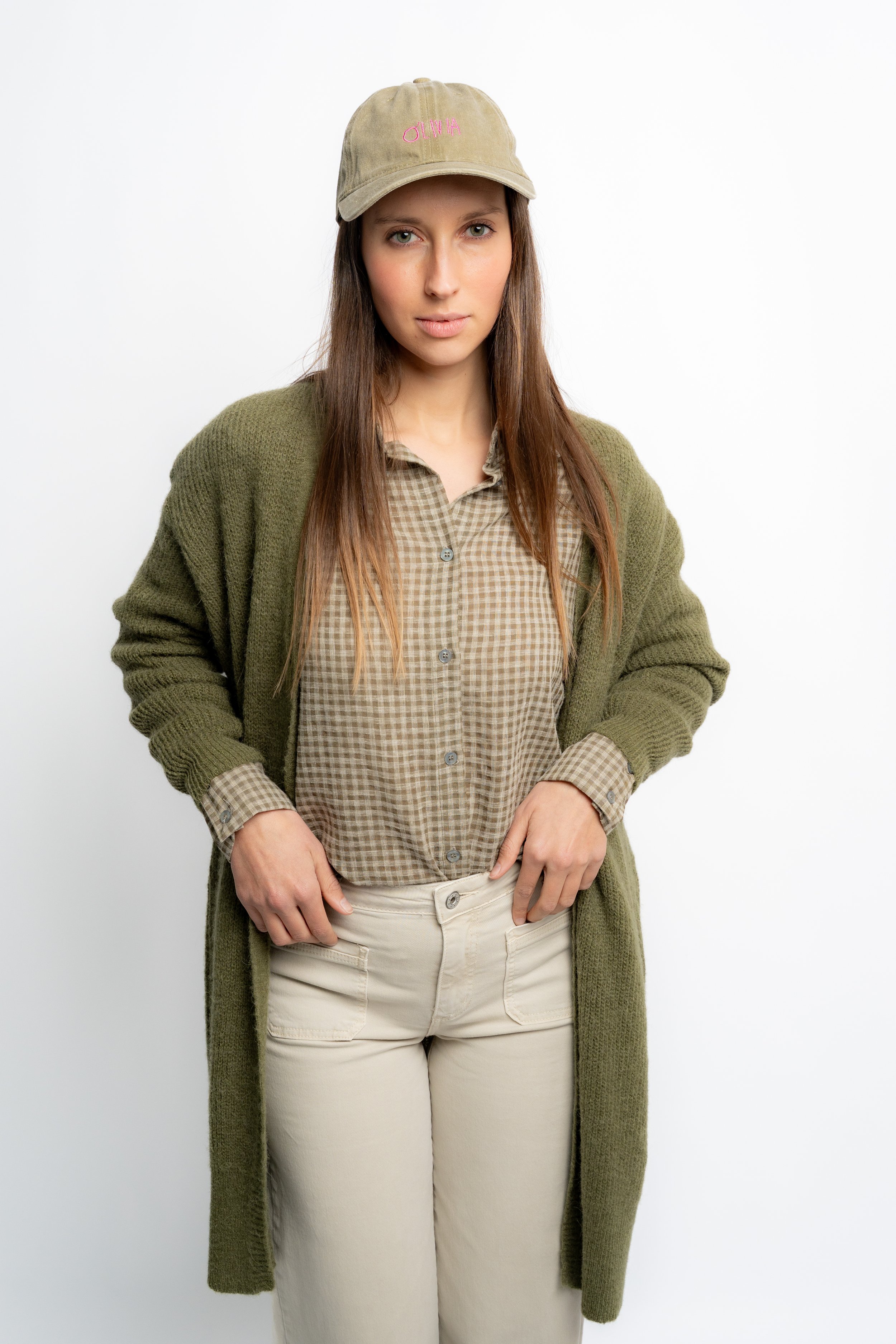 Chaqueta Larga Alpaca Verde