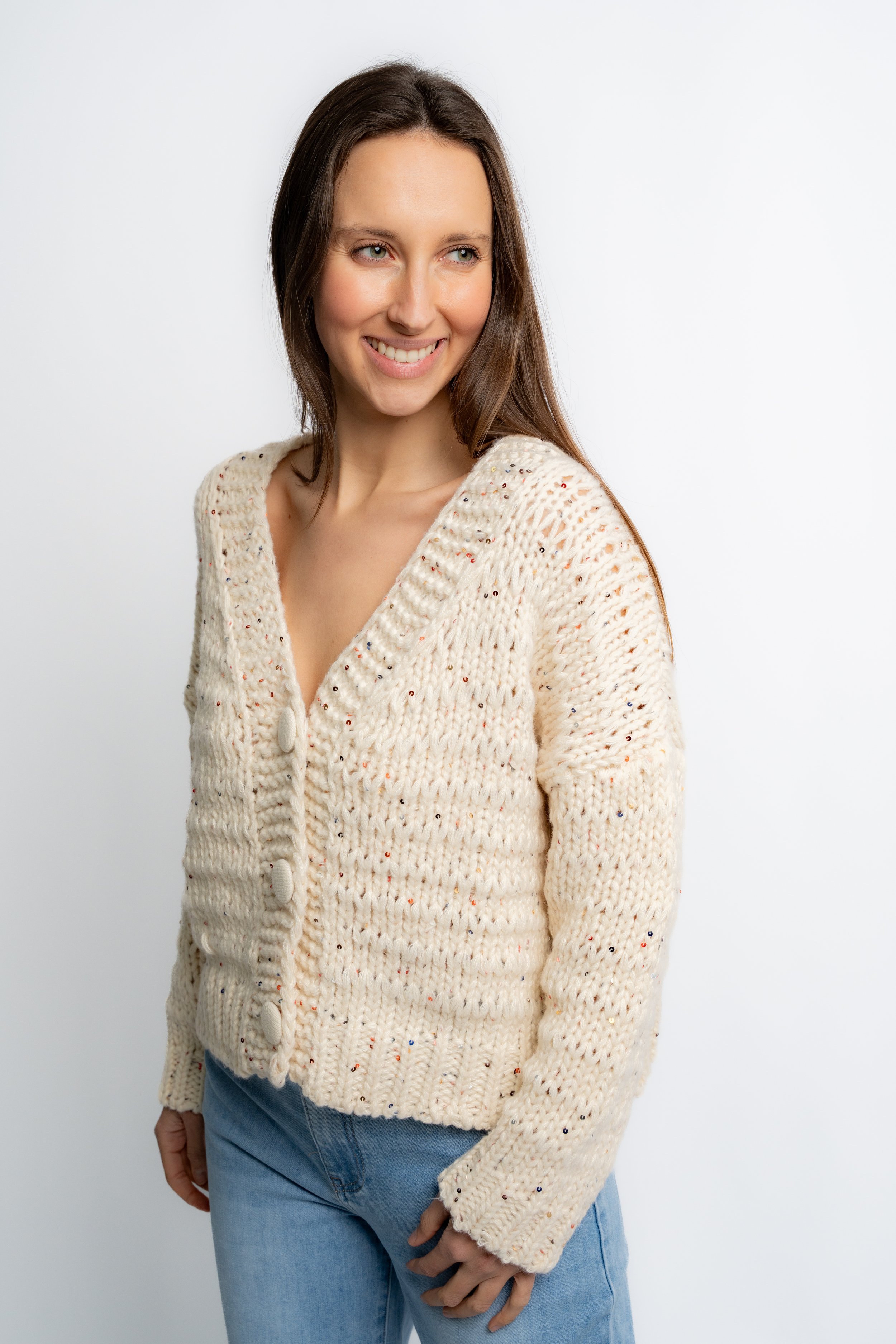 Chaqueta Punto Lentejuelas