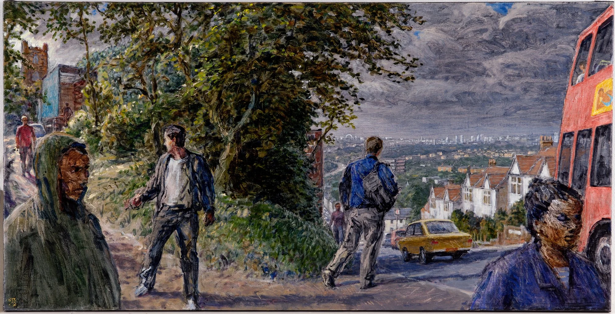 Shooter's Hill, 2008, oil on canvas, 12 x 24