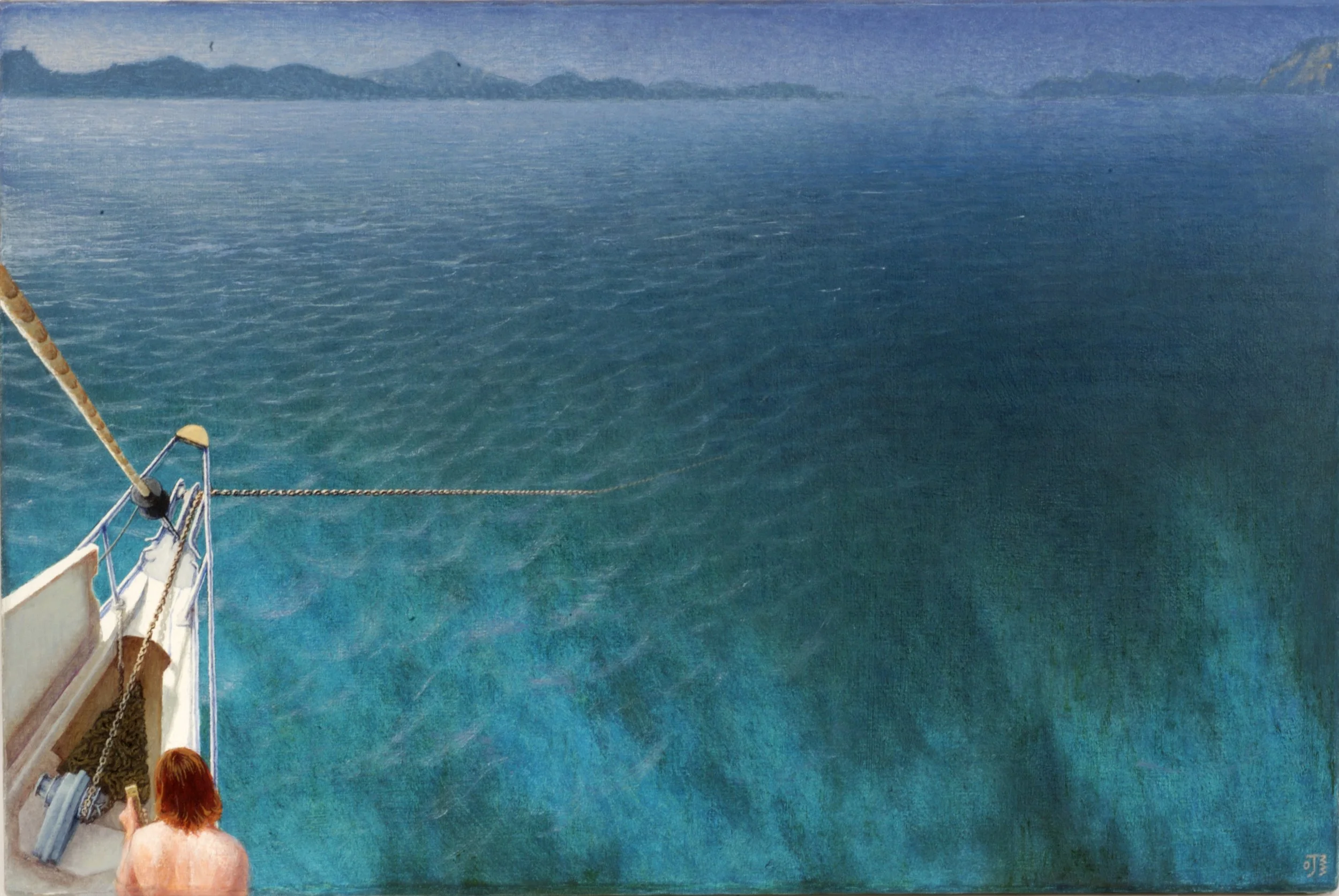 The Windlass, 2003, oil on canvas, 24 x 36