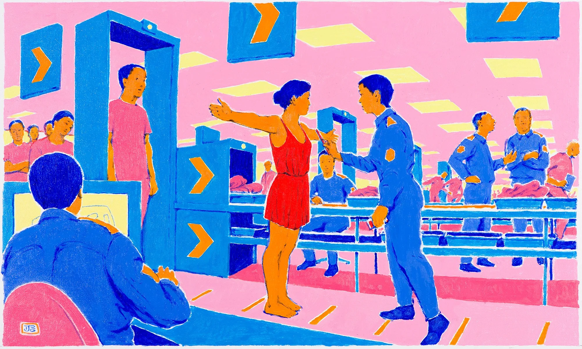 Security, 2016, oil on canvas, 22 x 30
