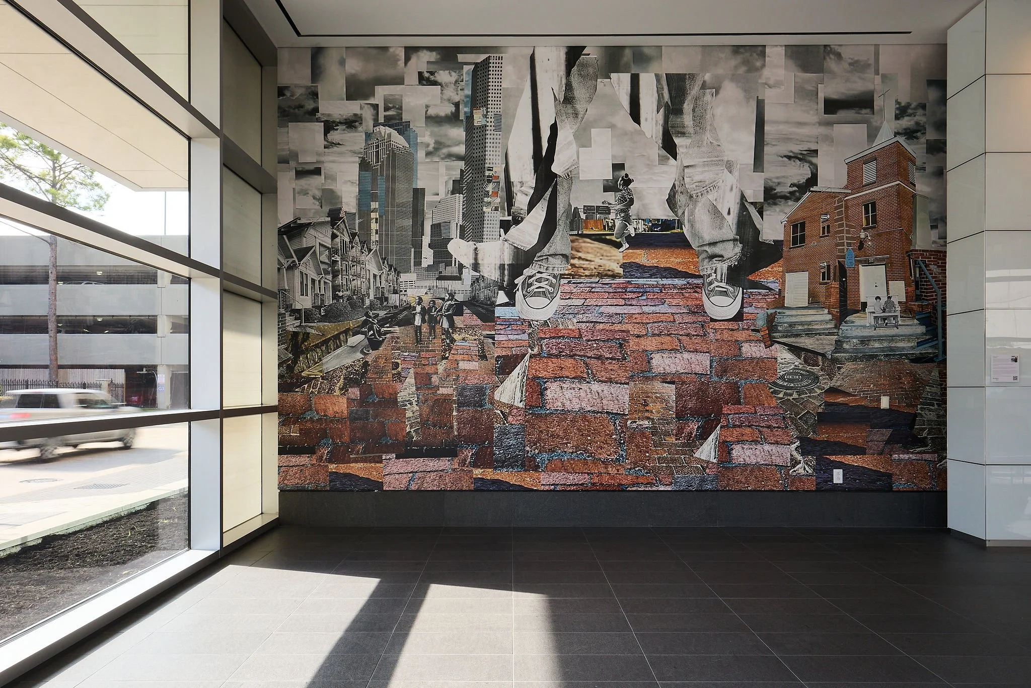 Hometown, Mural Installation at city Centre, photographed by Nicki Evans photography