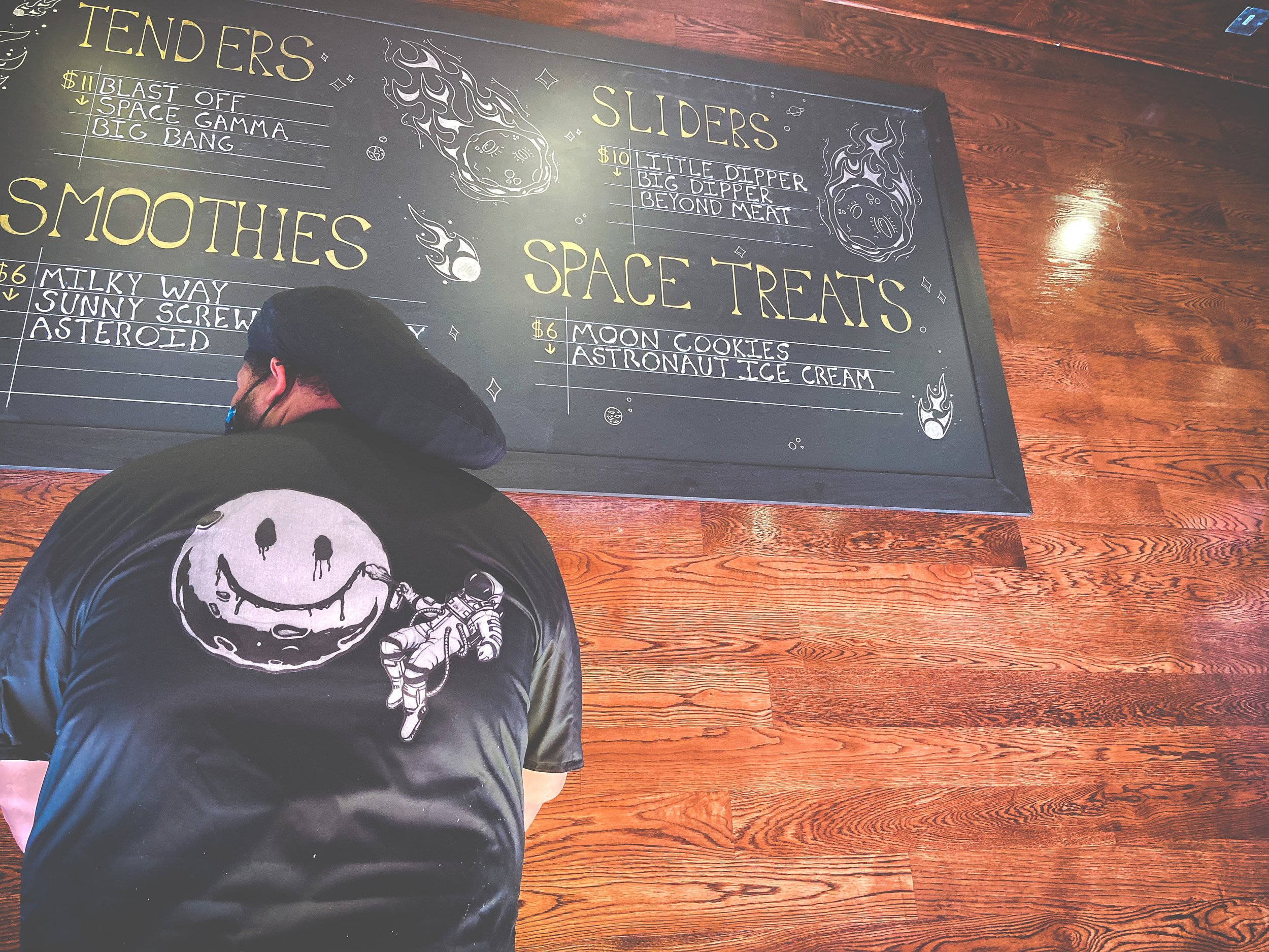 Chef jacket design, Travis Scott's SPACE Cafe, Houston, TX