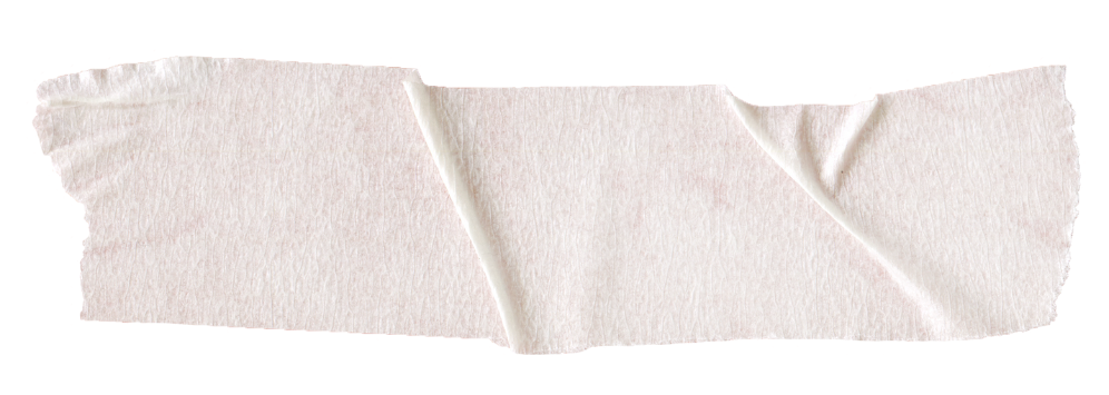A piece of white paper towel or tissue paper, folded and slightly crumpled, on a plain background.