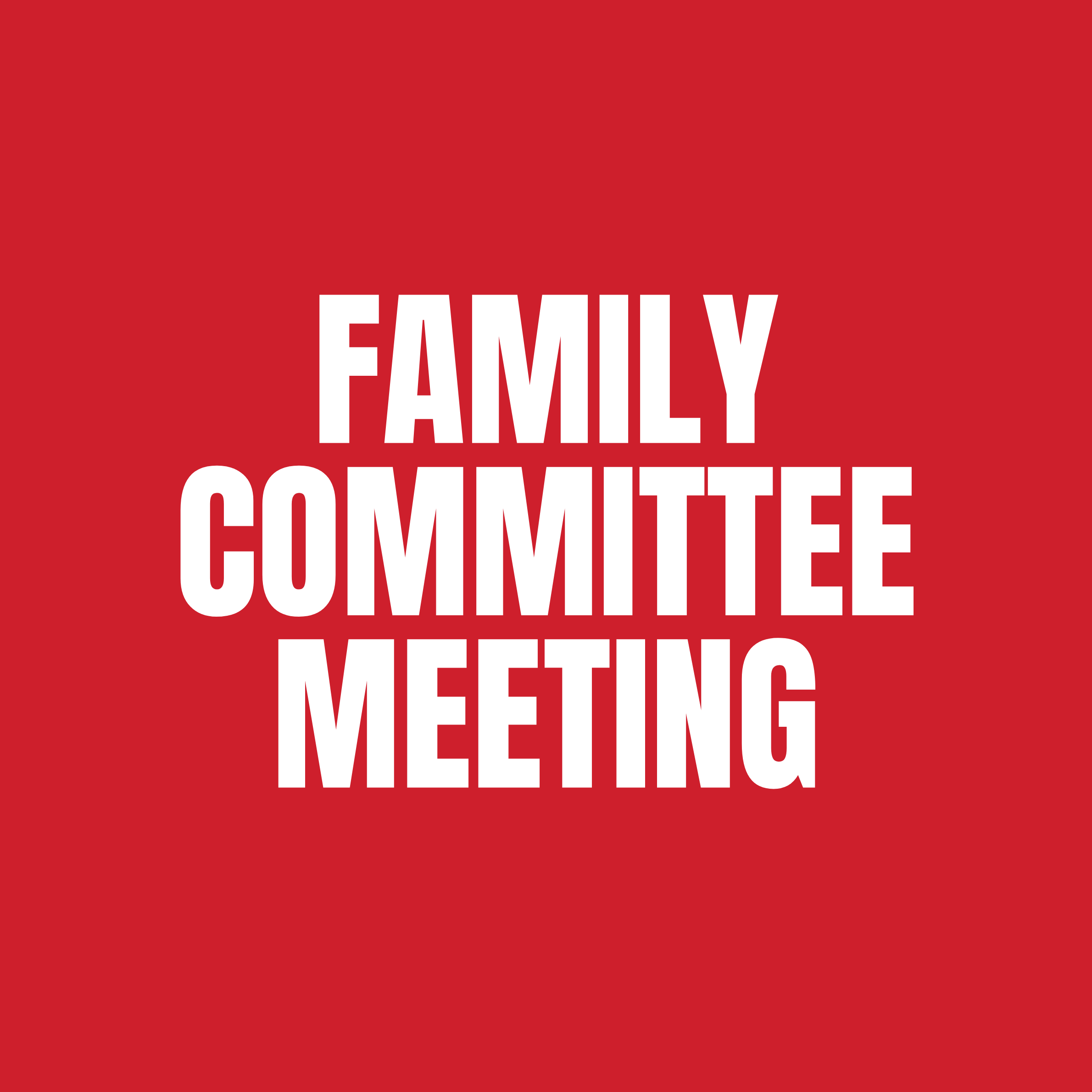 Family Committee Meeting