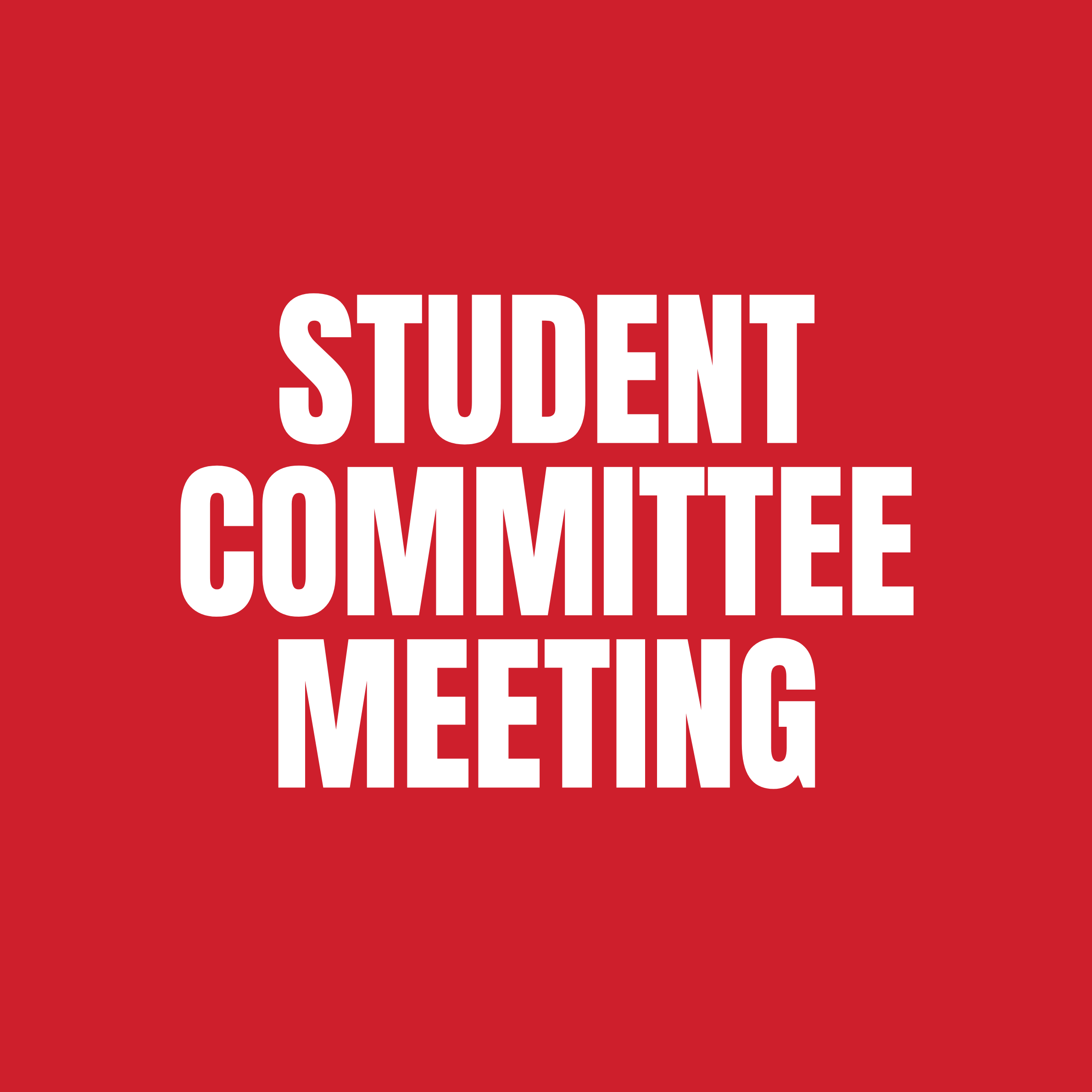 Student Committee Meeting