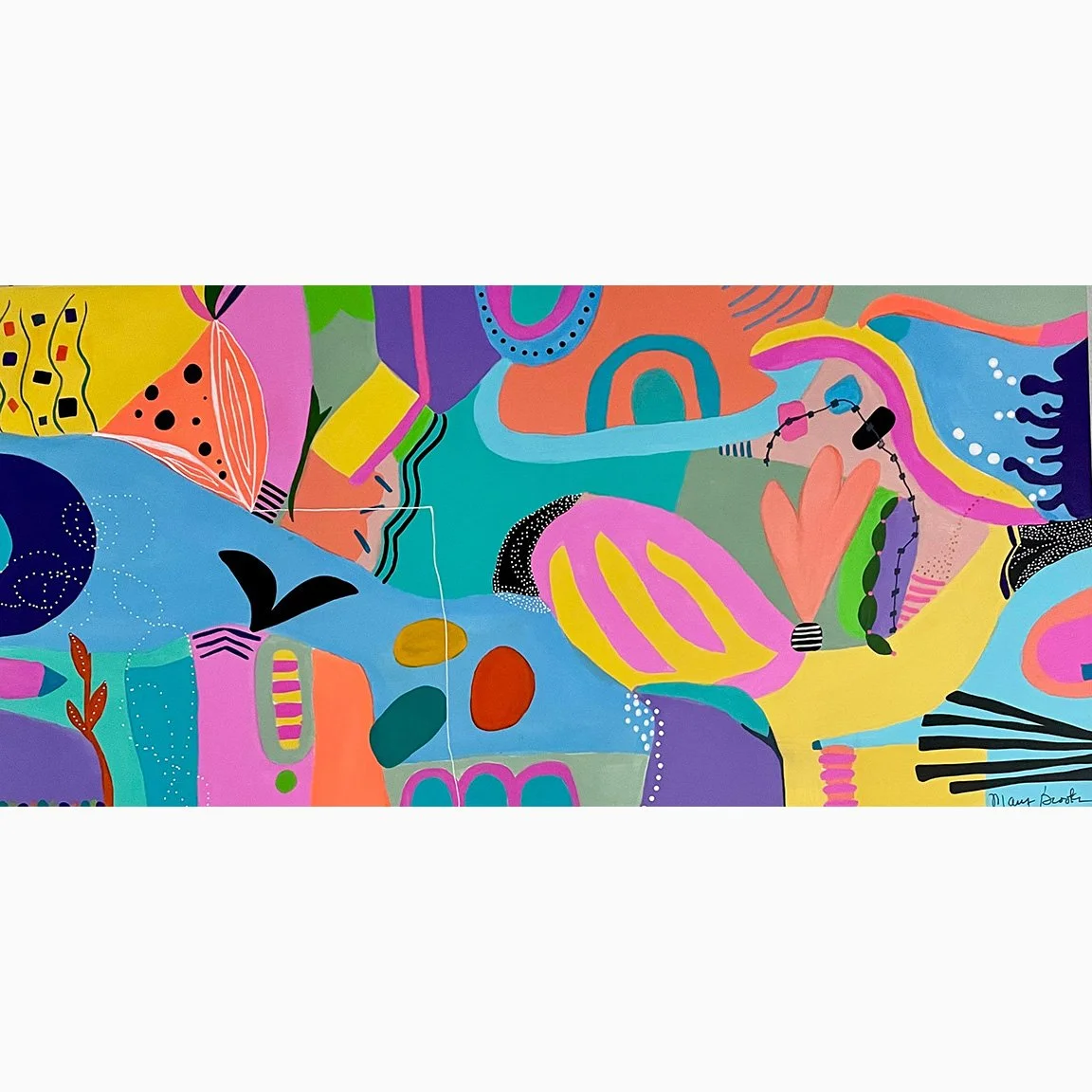 Mary Brook's original painting "Feelin' Good Again"