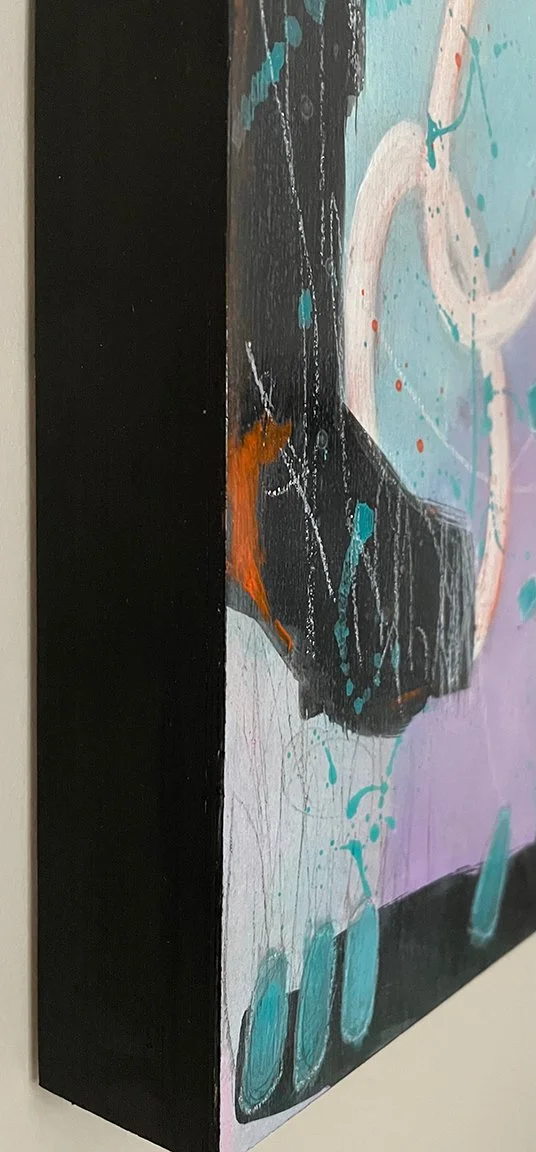 Detail of Mary Brook's original painting "Subtle Alchemy"
