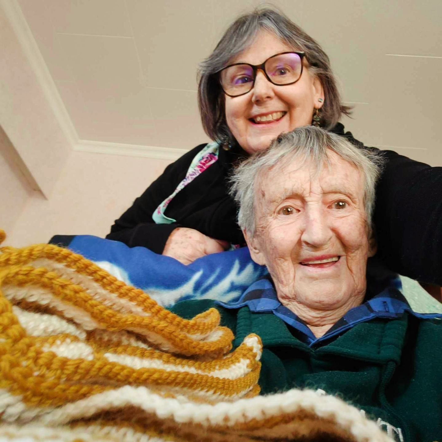 💕 Appreciation post 💕
This dynamic mother &amp; daughter duo have been supporting Hapū Wānanga over the years by knitting &amp; sewing gorgeous woollen blankets for us to give out to new whānau. 

Vivien Thornby who is 91 years young knits the squa