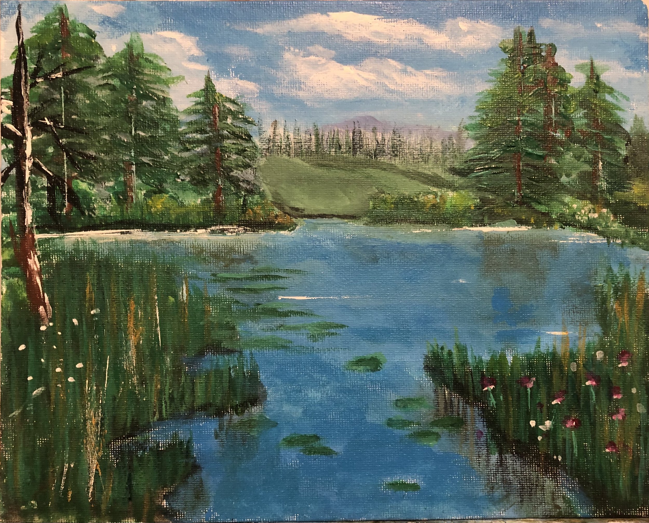 My Happy Place, Acrylic 8 x 10