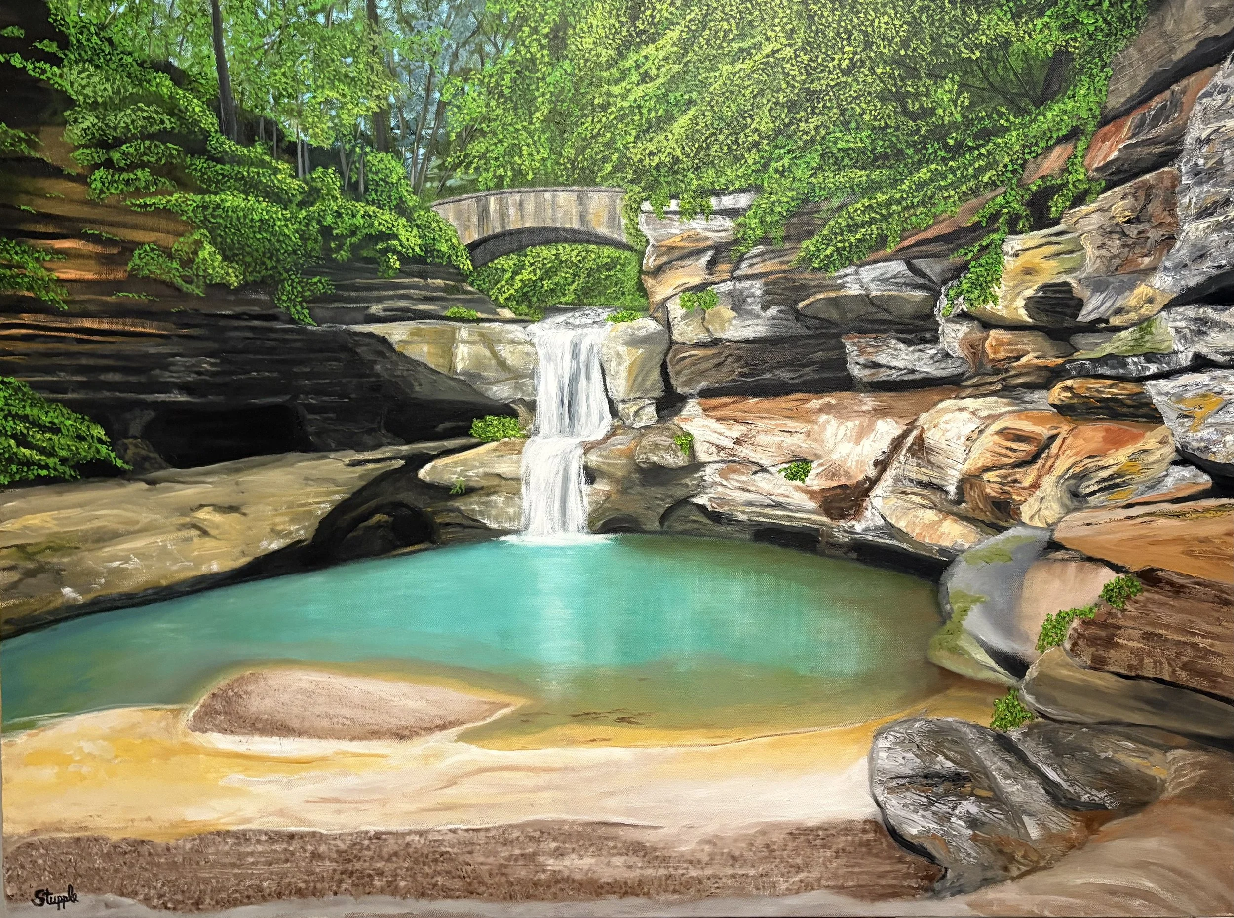 Hocking Hills, Oil 36 x 48