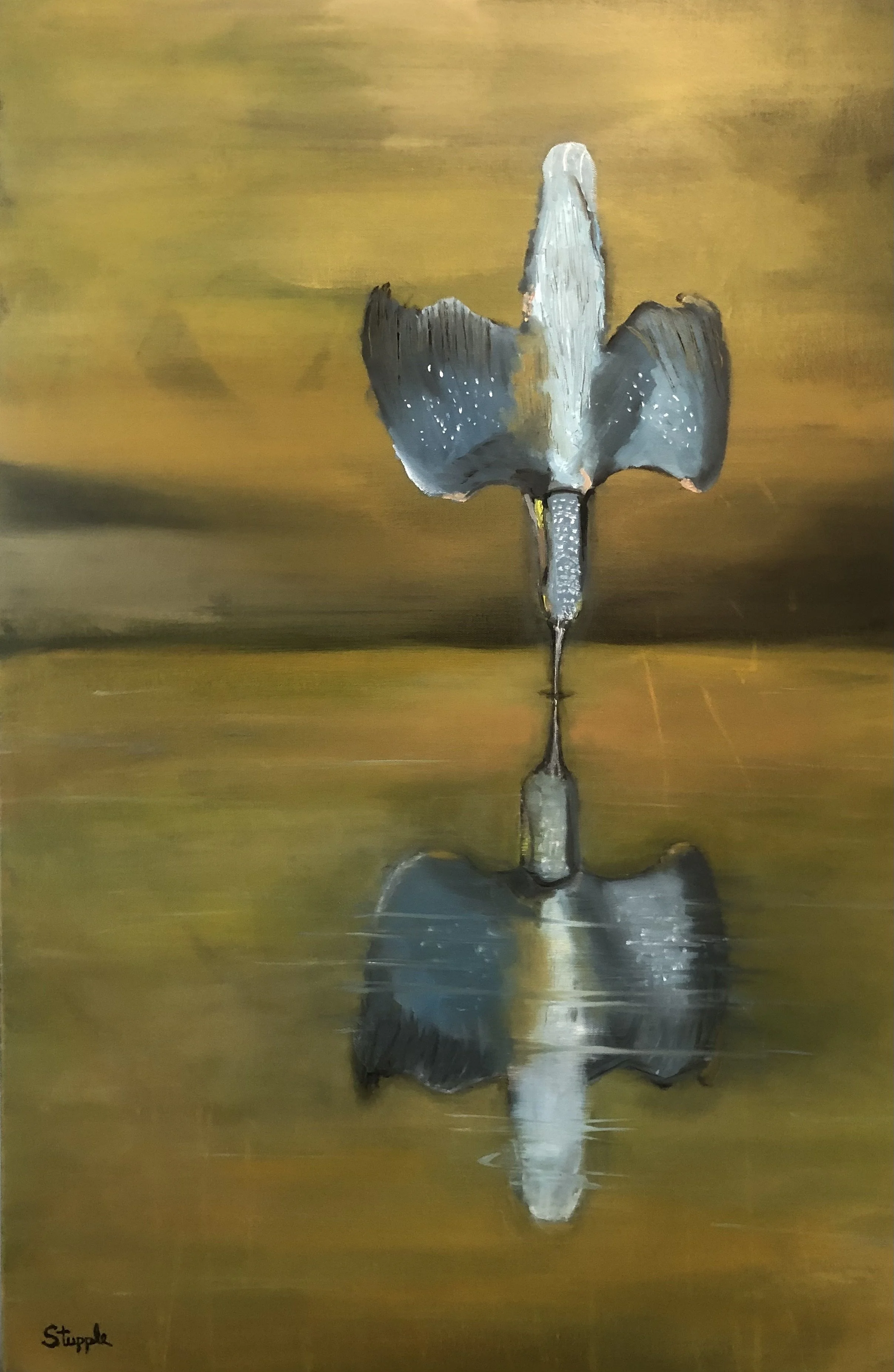 The Kingfisher, Oil 36 x 24