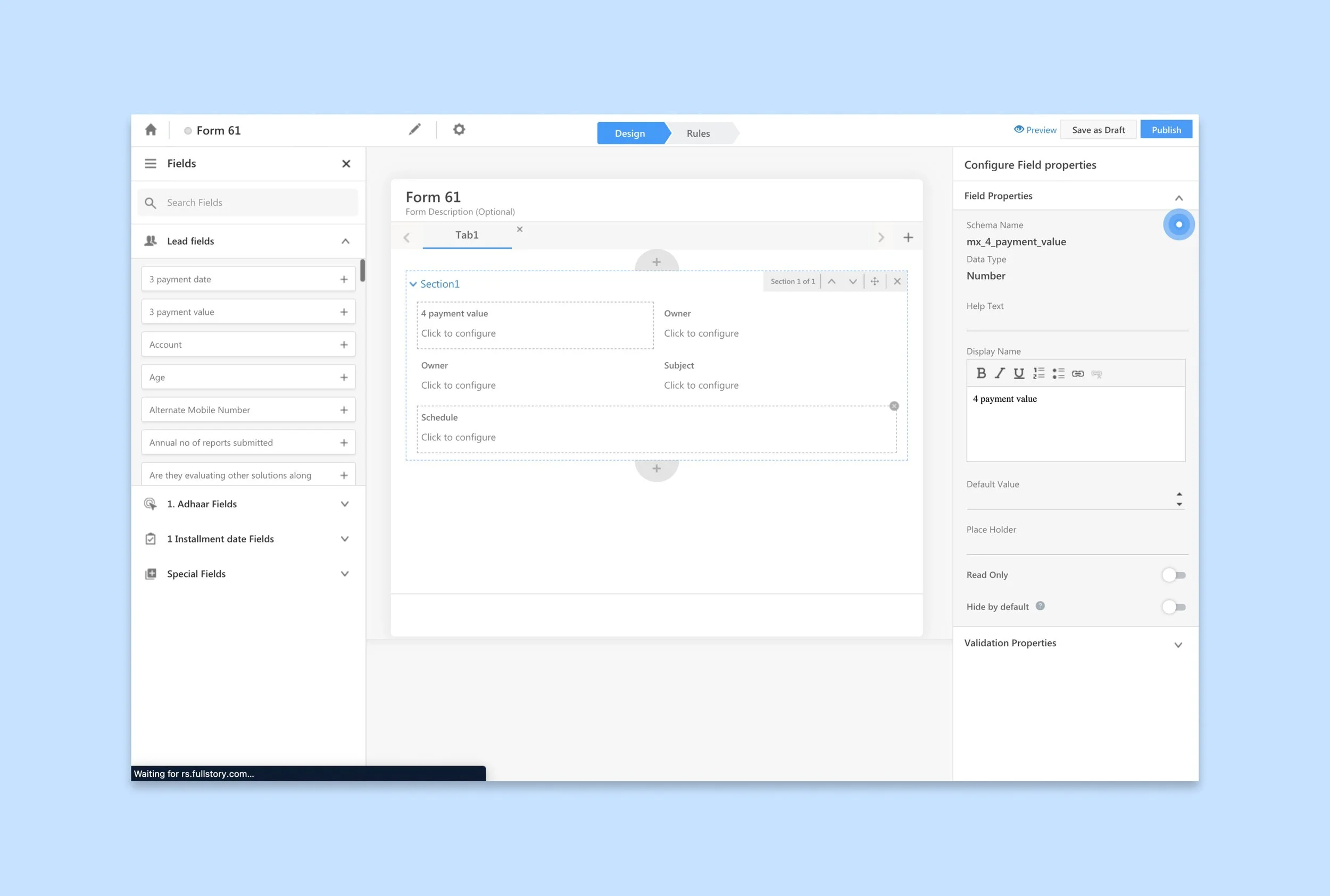 How I built an intelligent form-creation tool at LeadSquared, improving setup time by 42%.