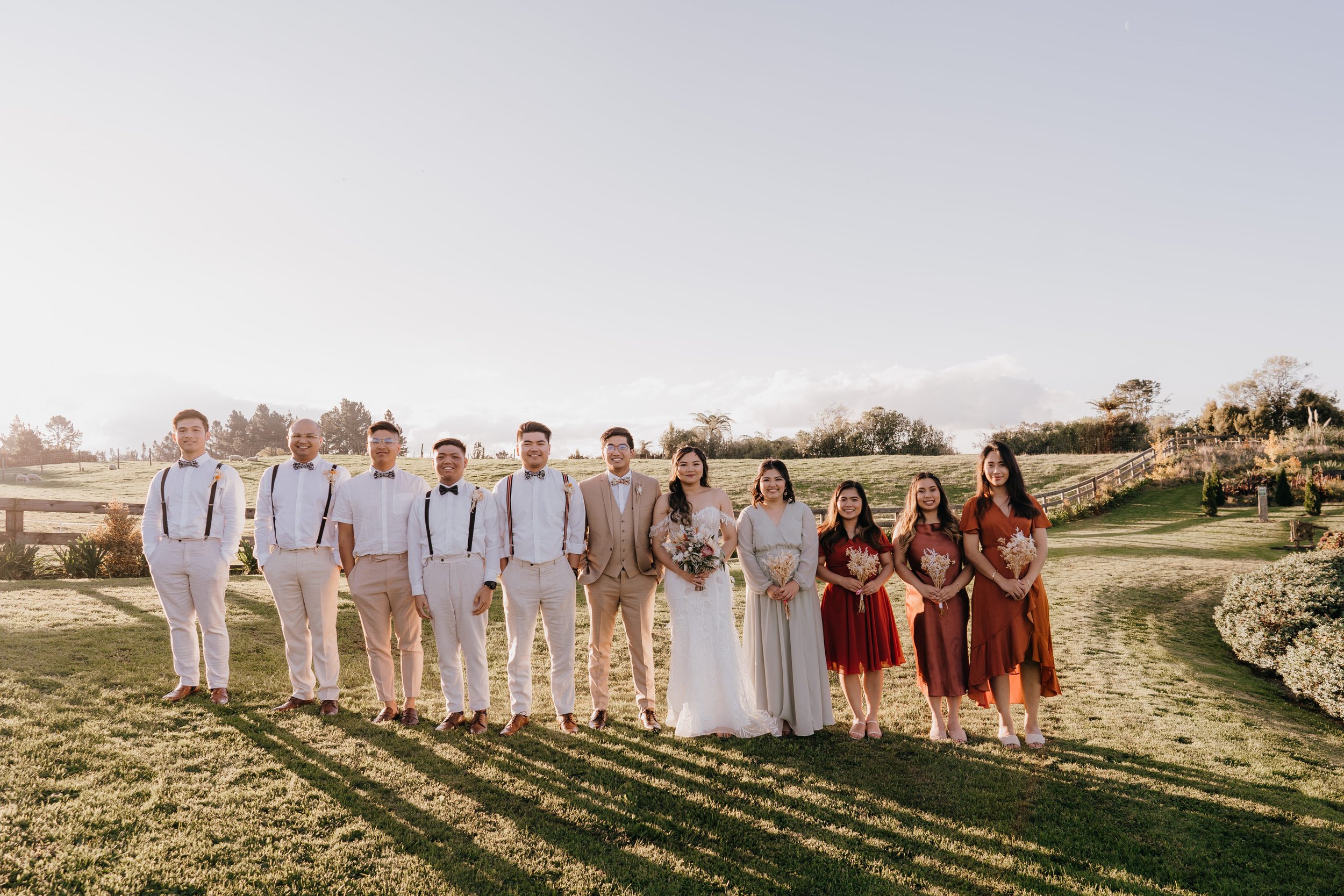  Bridal Party at Tironui Wedding Venue Rotorua Wedding 