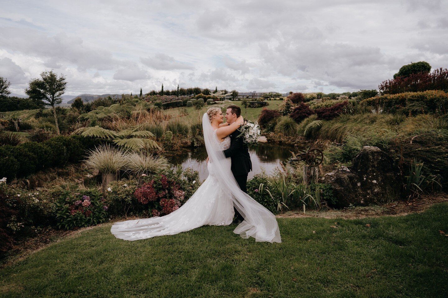 Luke &amp; Laura from yesterday ❤️ these two had the best day at @tironuivenue in Hamurana. There was so much laughter, their son is adorable, a bull took a massive shit near where we were taking photos, a late bride as they forgot the rings, a first