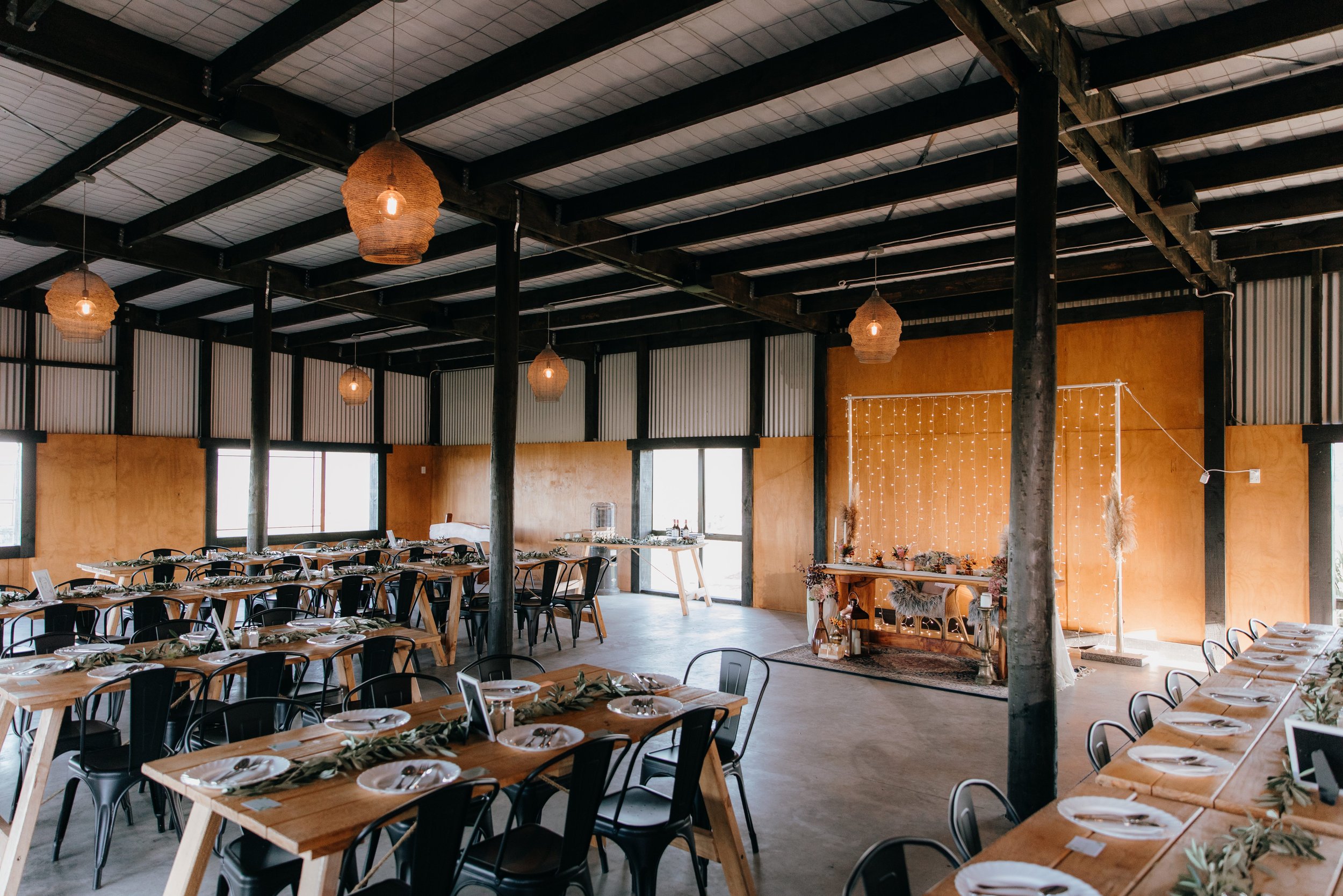  Inside the barn at Tironui Wedding Venue Rotorua 