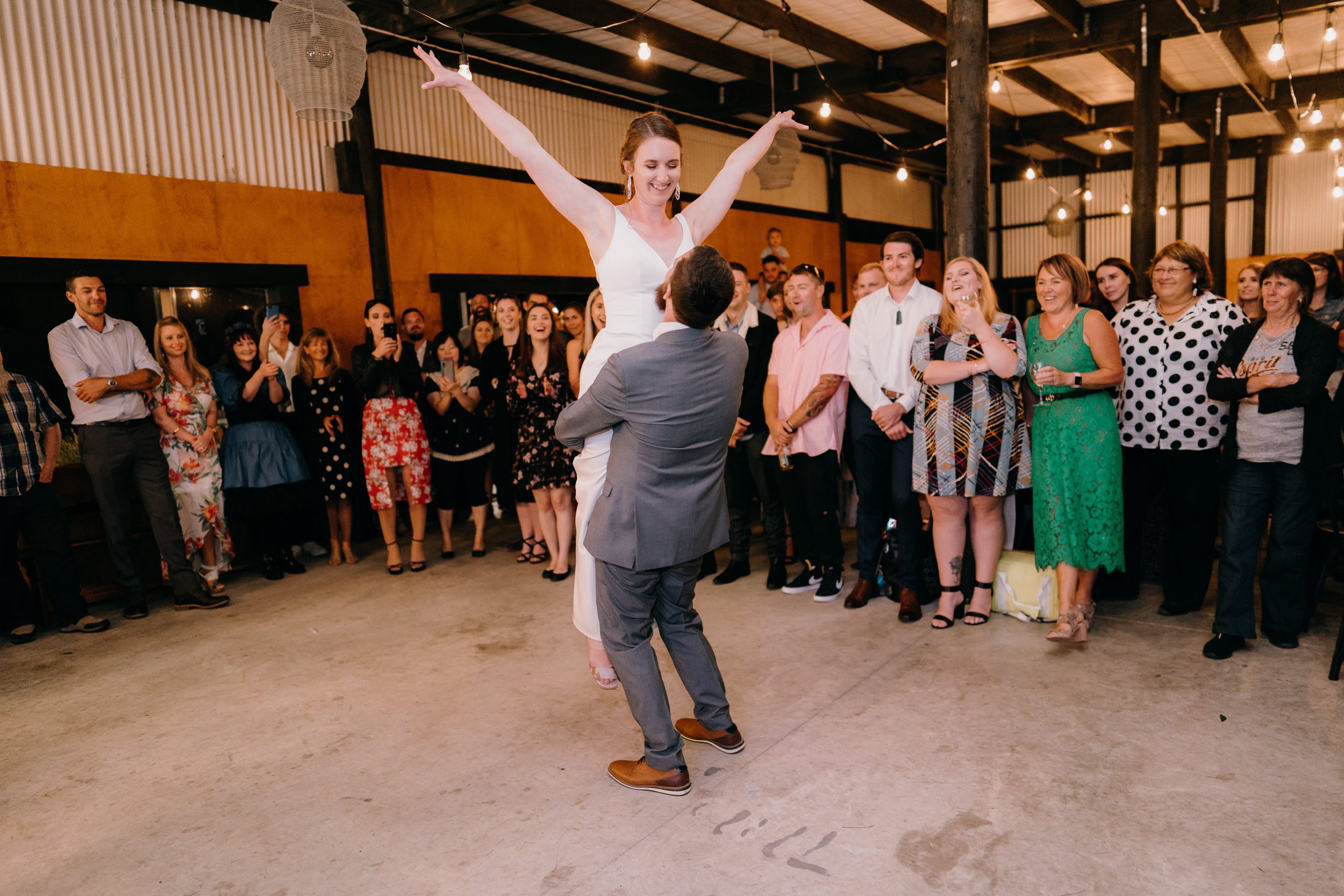  Couple dancing at wedding at Tironui Wedding Venue Rotorua 