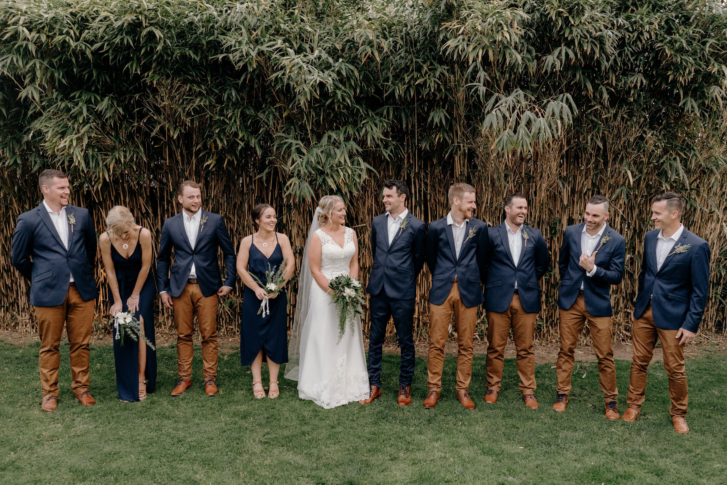  Bridal Party at Terrace Kitchen Wedding 