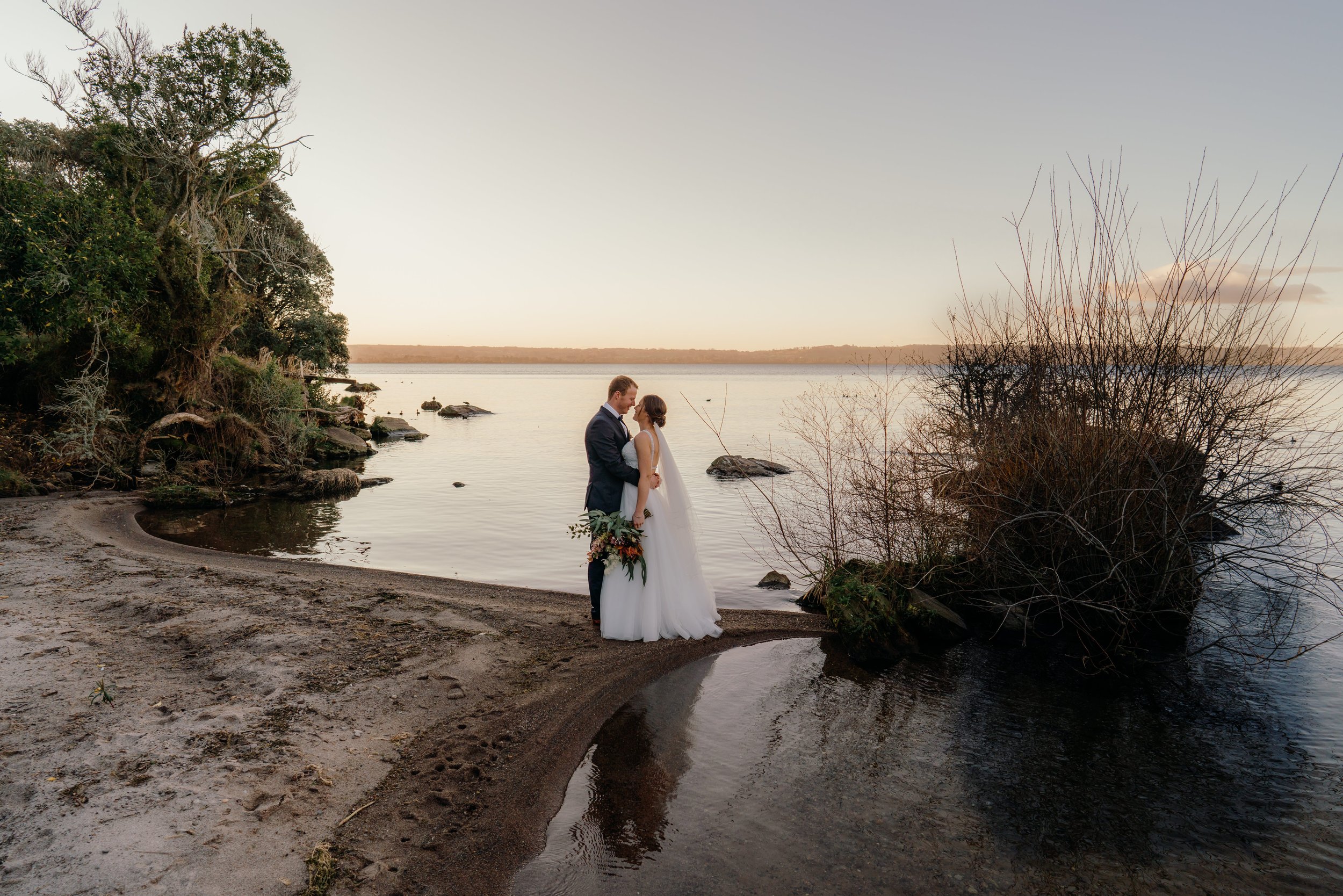  On the Point Lake Rotorua Wedding 