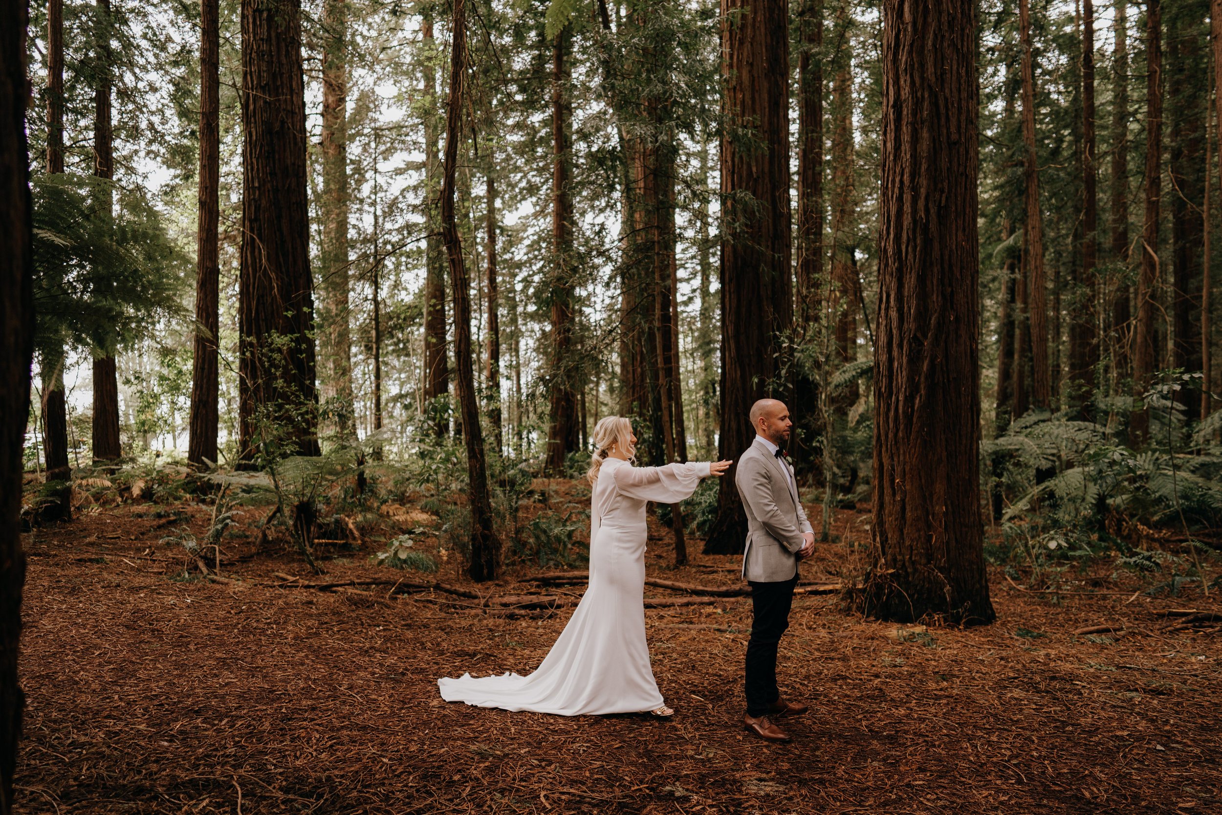  First Look at The Redwoods Rotorua Wedding 