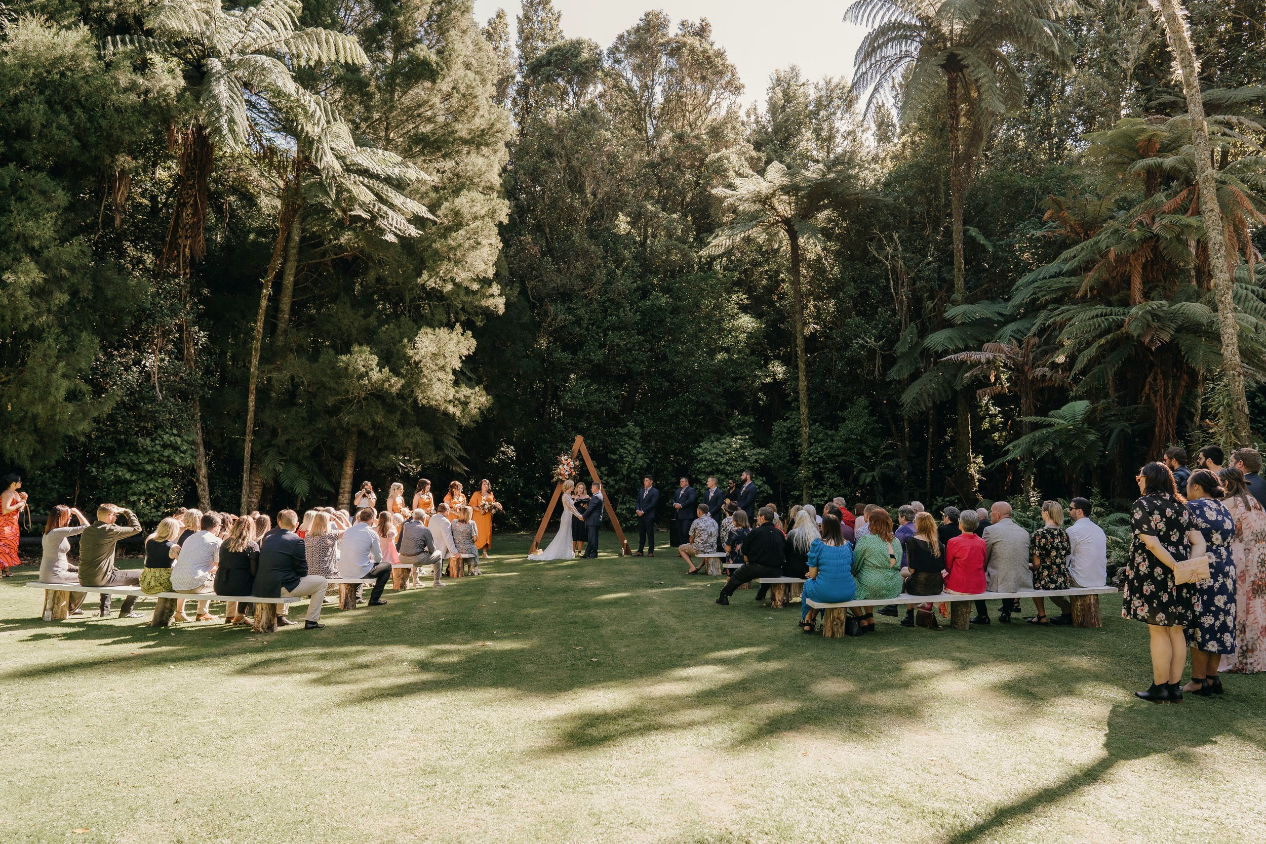  Wedding Ceremony at Lakes Lodge Lake Okataina Rotorua Wedding 