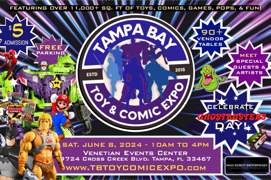 One more Big Announcement! 
The Agents of Slabs is proud to be the &quot;Official CGC Facilitator of the Tampa Bay Toy &amp; Comic Expo!&quot; Tampa is our hometown, and we are so excited to take part in this event once again. Check out their website