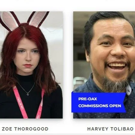 Here is the latest line-up for OAX! (Part 5)(Original Art Expo) It is an awesome group and one heck of a way to start the year! A lot of these great talents have pre-con commission lists open! Check out the OAX website for details on that. We are alr