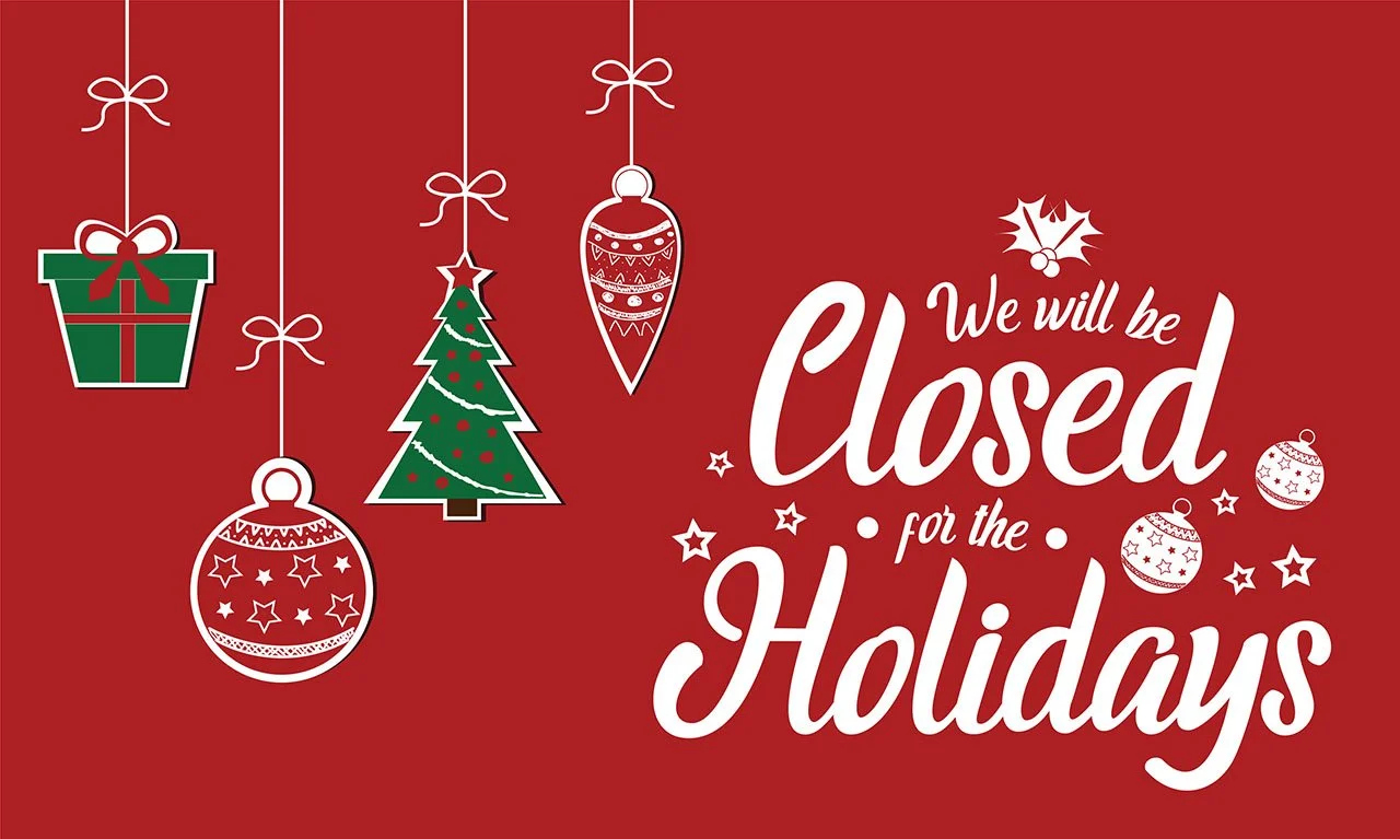 The Agents of Slabs will be open until noon on December 24th. We will be closed on Christmas Day and December 26th. We will reopen for business on December 29th. We will do our best to respond to emails and phone calls as soon as we return. 

In the 