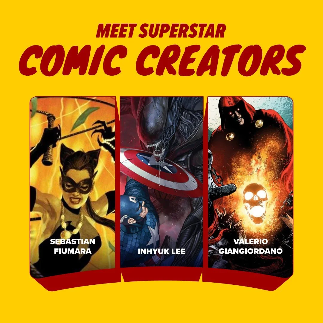 Let's get tucked in and dream of all the awesome comic book talent coming to MegaCon! Wait a minute, we don't need to dream! This line-up is for real! This is just the tip of the iceberg of all the greatness heading your way at MegaCon!  The mail-in 