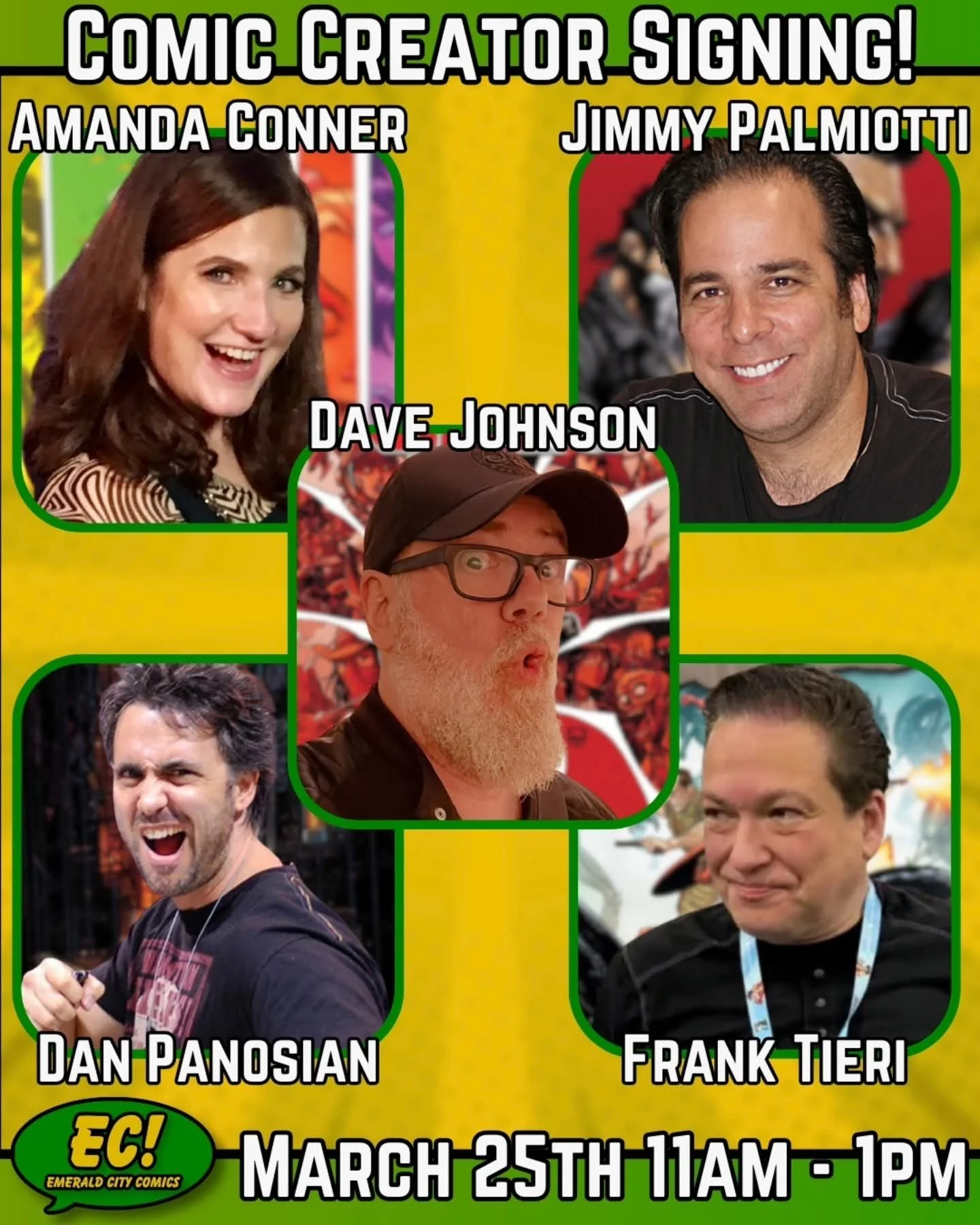 Just added to this awesome signing event! Dave Johnson! We will see you there! We are actively taking mail-in submissions for this event!