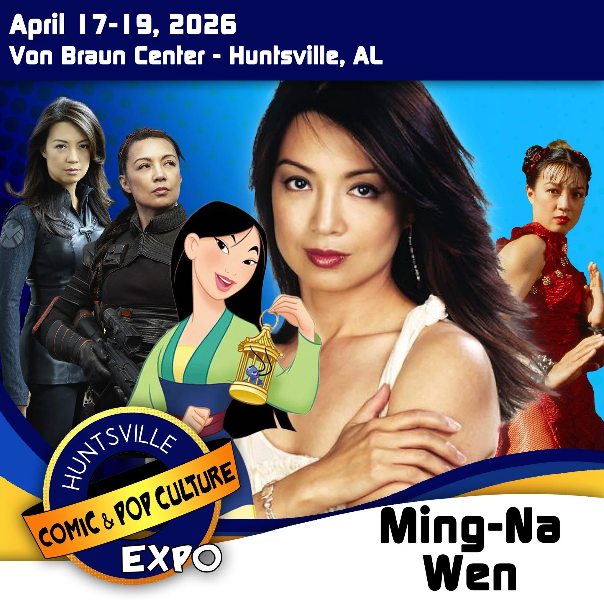 Where can you find 2 Mings for the price of one? You can find them at the Huntsville Comic and Pop Culture Expo! You can also find more than two of TV's biggest stars, you can find a world full of pop media in every genre you're looking for. The Agen