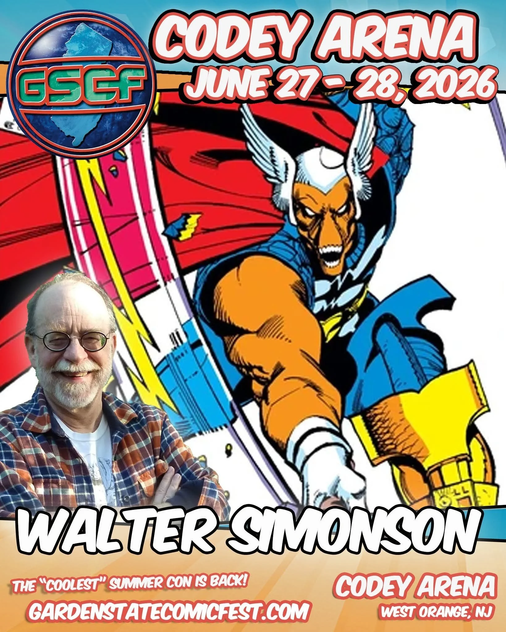 Walt and Louise Simonson are returning to Garden State Comic Fest! We are still taking mail-in submissions for this event. Mail-in submission deadline is 6/22. We are also the exclusive facilitator for this event and the odd side to help you with any