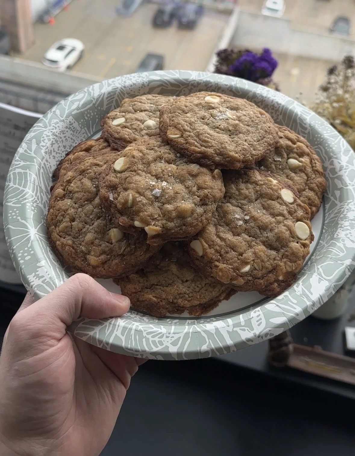 Banana. White Chocolate. Oat. Cookie.