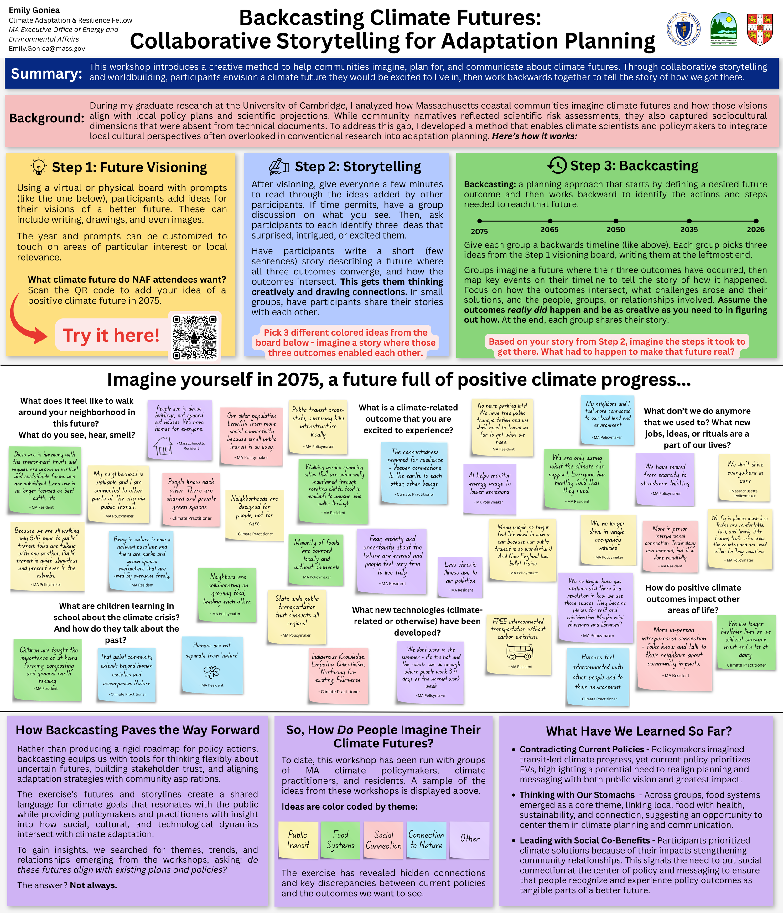 Backcasting Climate Futures: Collaborative Storytelling for Adaptation Planning