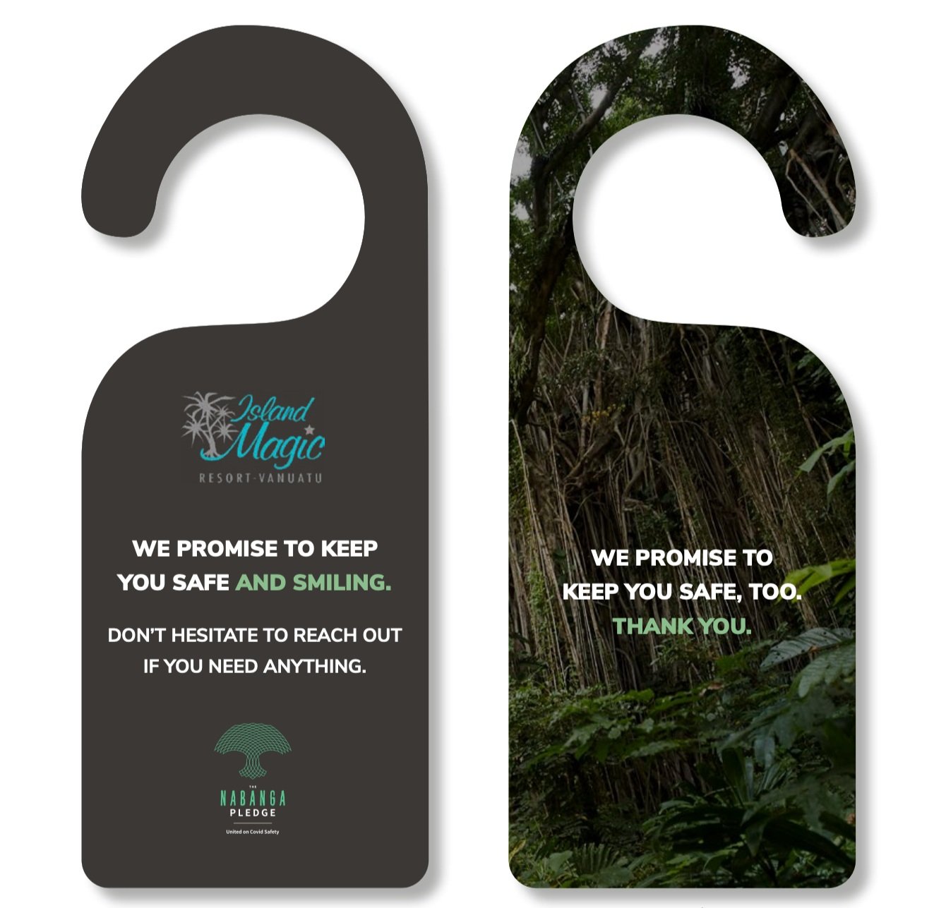 Vanuatu Tourism | Nabanga Pledge door knob hanger copywriting | Anna Kenny Copywriter