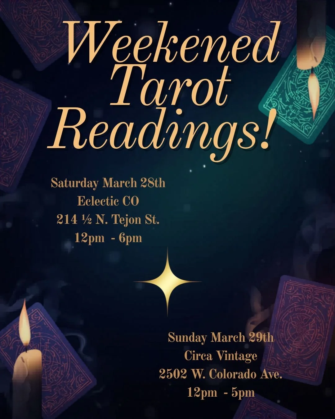 Join me this weekend for some springtime Tarot readings! #tarotcardreadersofinstagram
#oraclecardreadersofinstagram 
#yourpathmadeclear
#spiritualgrowth
#divineguidance
#followyourlight
#trysomethingnewtoday
#yougotthis
#igotyou
