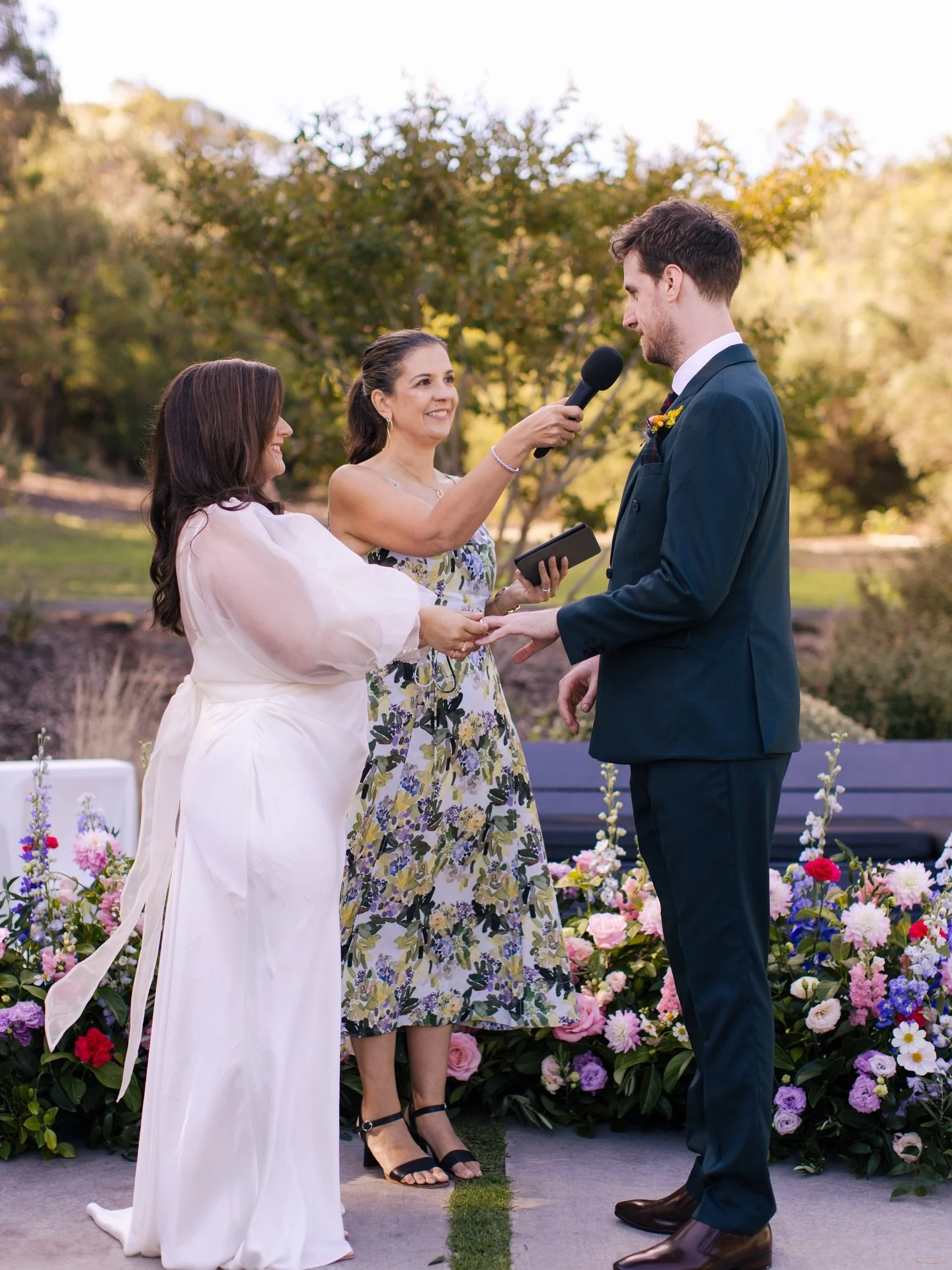 On a cold and dreary Melbourne day like today, take me back to Vicki and Jacque&rsquo;s gorgeous little elopement at @fingal_house - where the sun came out just in time for the ceremony, the flowers were incredible and they got to celebrate surrounde