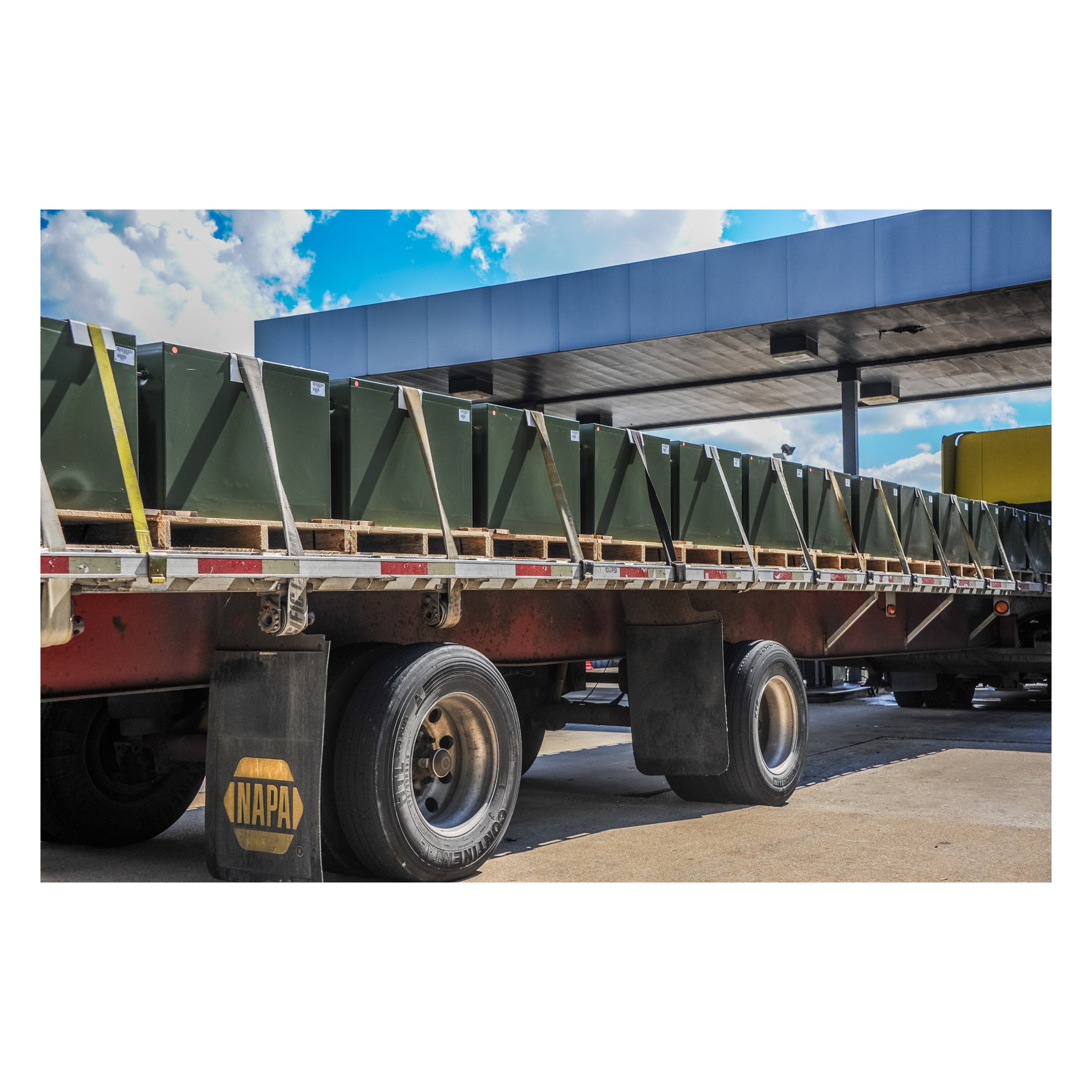 PRINT - BECOMING: America at 250, "Interstate 95 Truckstop, North Carolina 2013" photograph by Dennis Church, signed 1/1