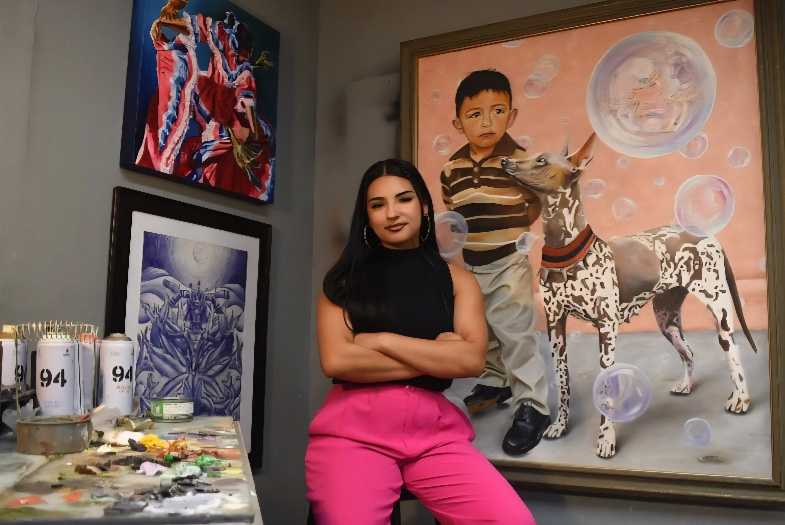 ARTIST VISIT - Citlali Delgado Mural