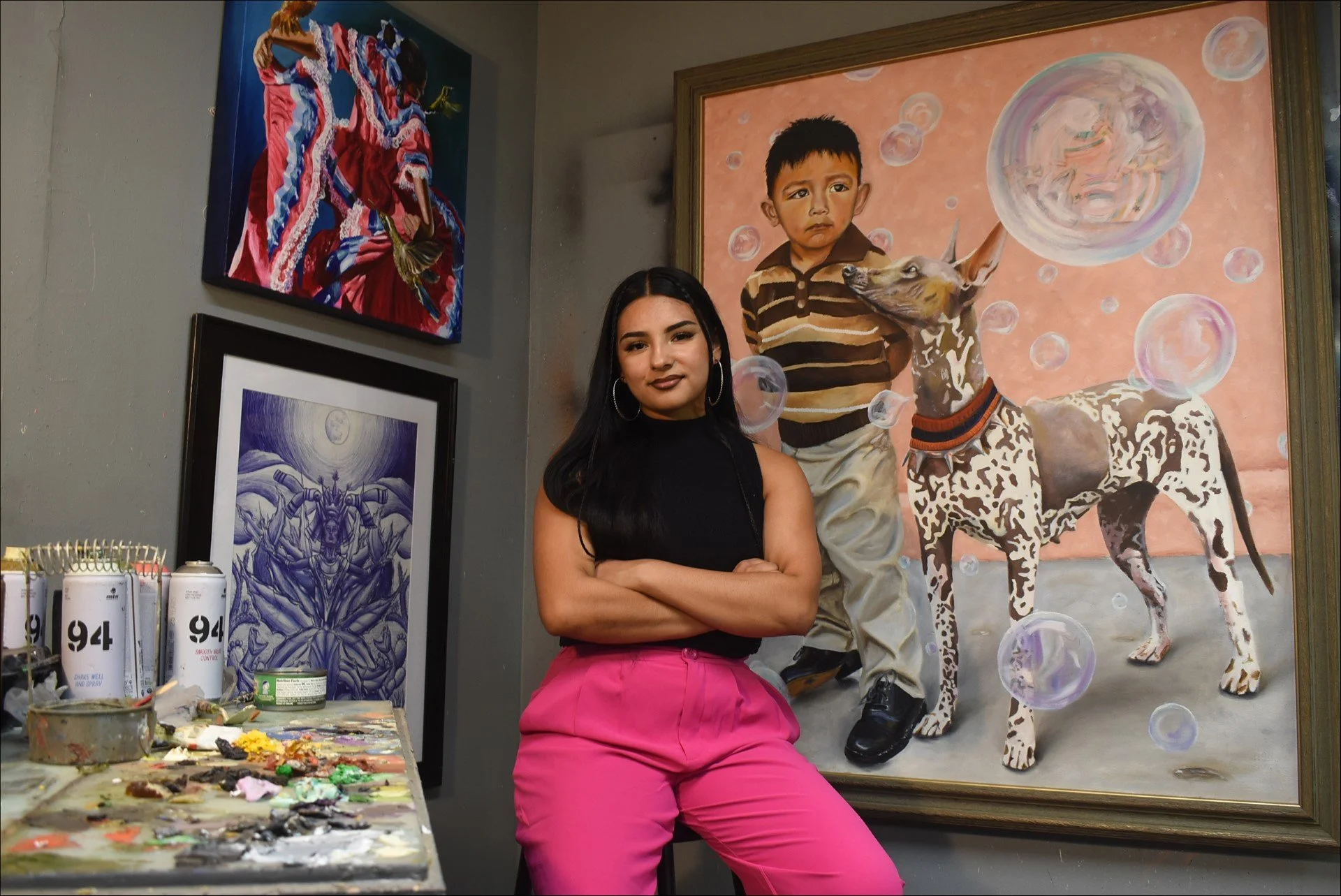 ARTIST VISIT - Citlali Delgado Mural