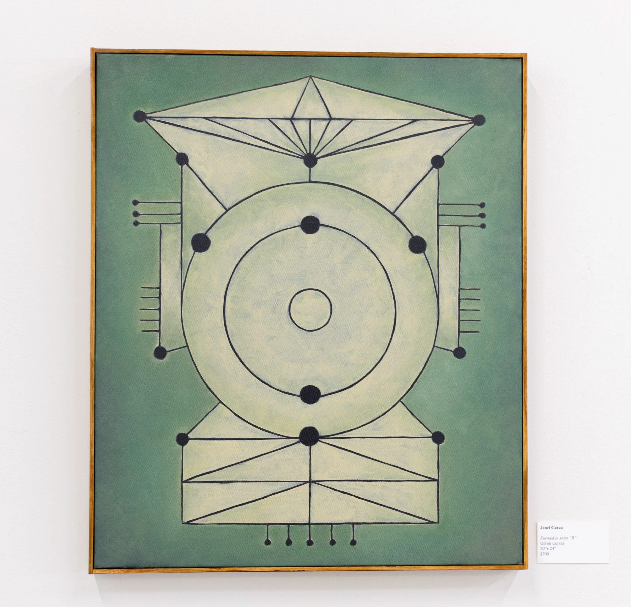 "Formed in Stars - 'B'" oil painting on canvas by Janel Garza