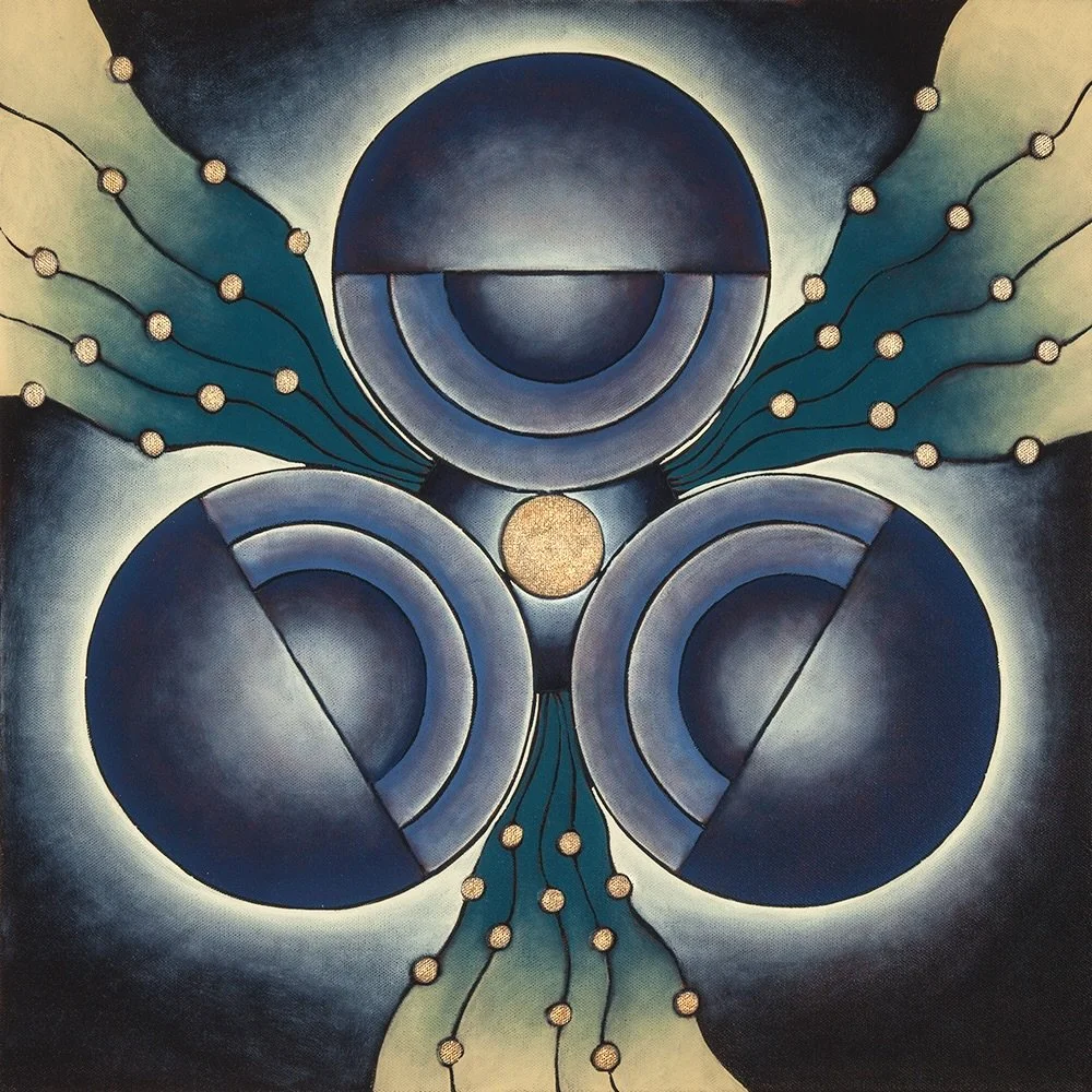 "Harmonize" oil painting on canvas by Janel Garza